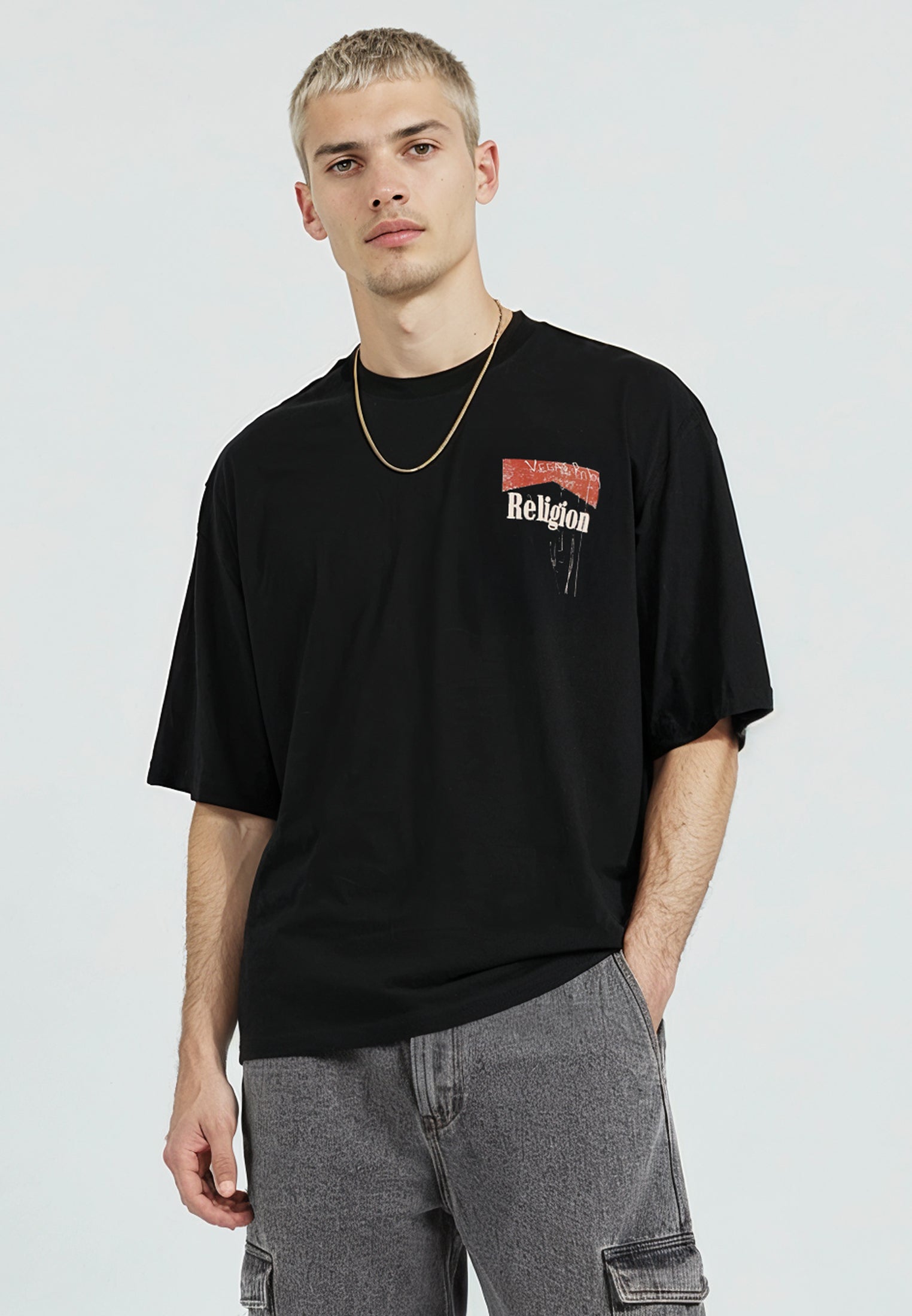 MARLBOROUGH CROP T-SHIRT BLACK