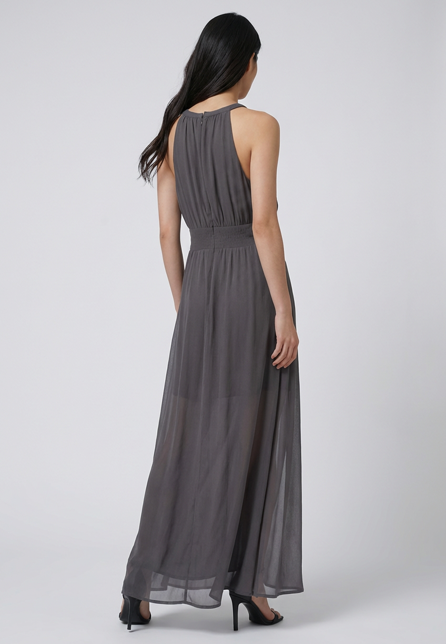 SIGN MAXI DRESS GUN METAL