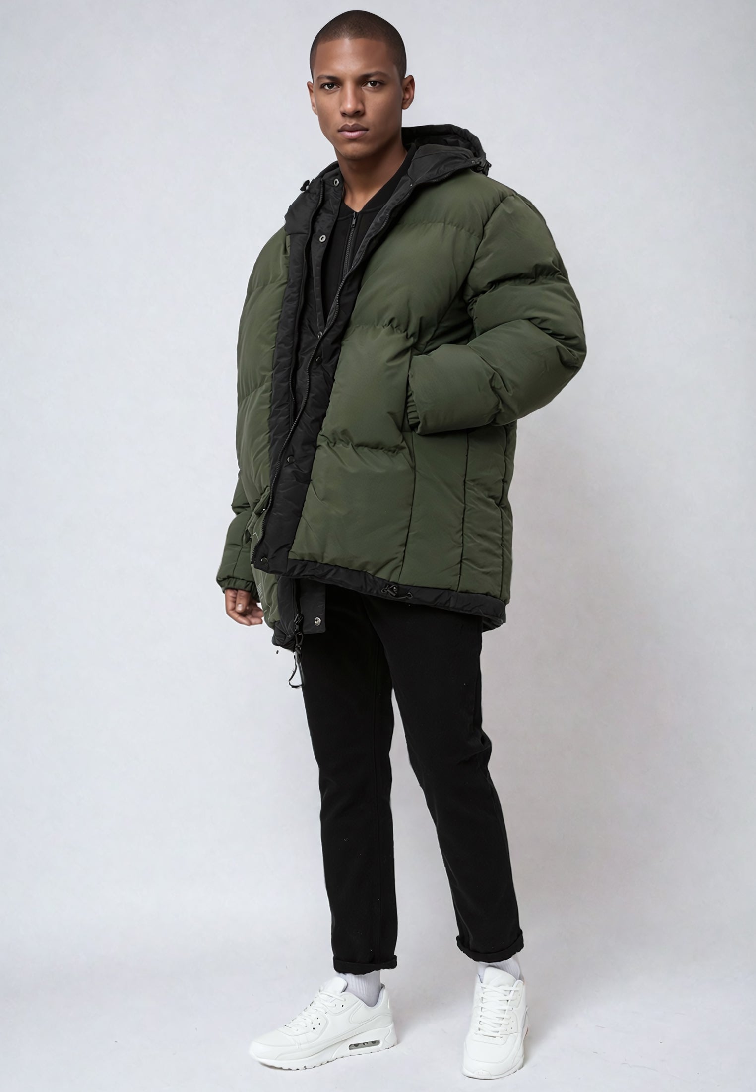 REVERSIBLE ALPINE COAT MILITARY OLIVE