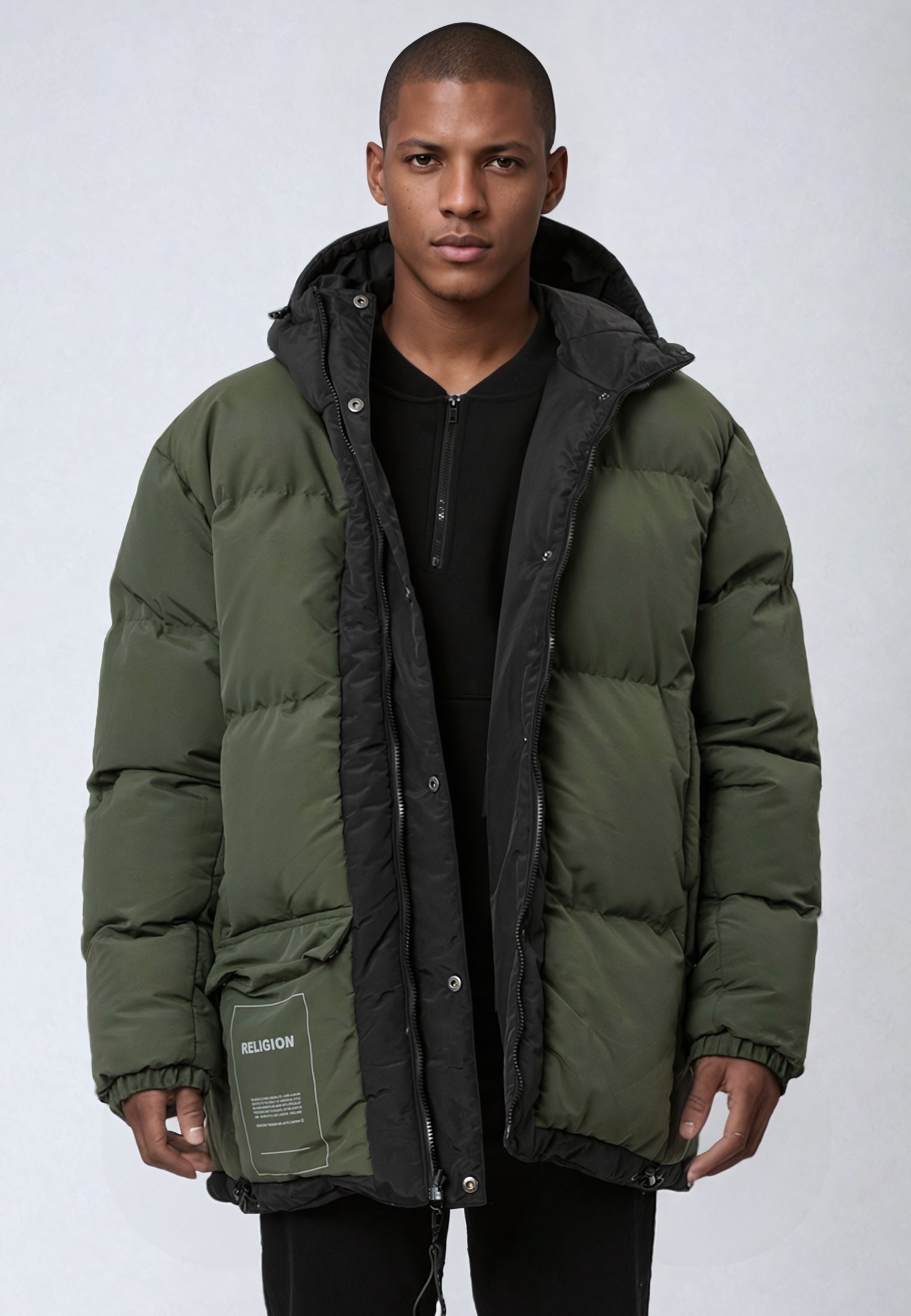 REVERSIBLE ALPINE COAT MILITARY OLIVE