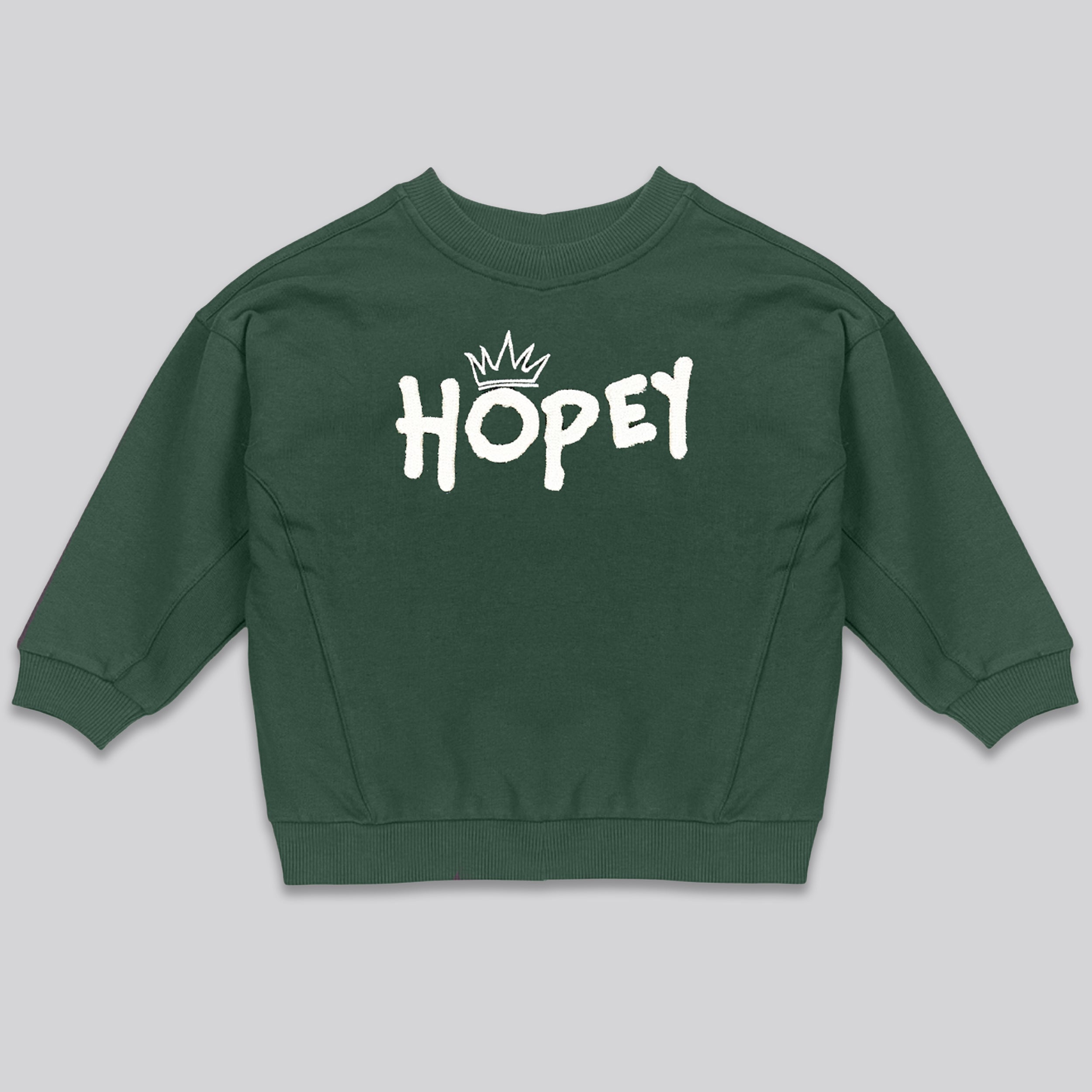 KIDS HOPEY OVERSIZED SWEATSHIRT GREEN