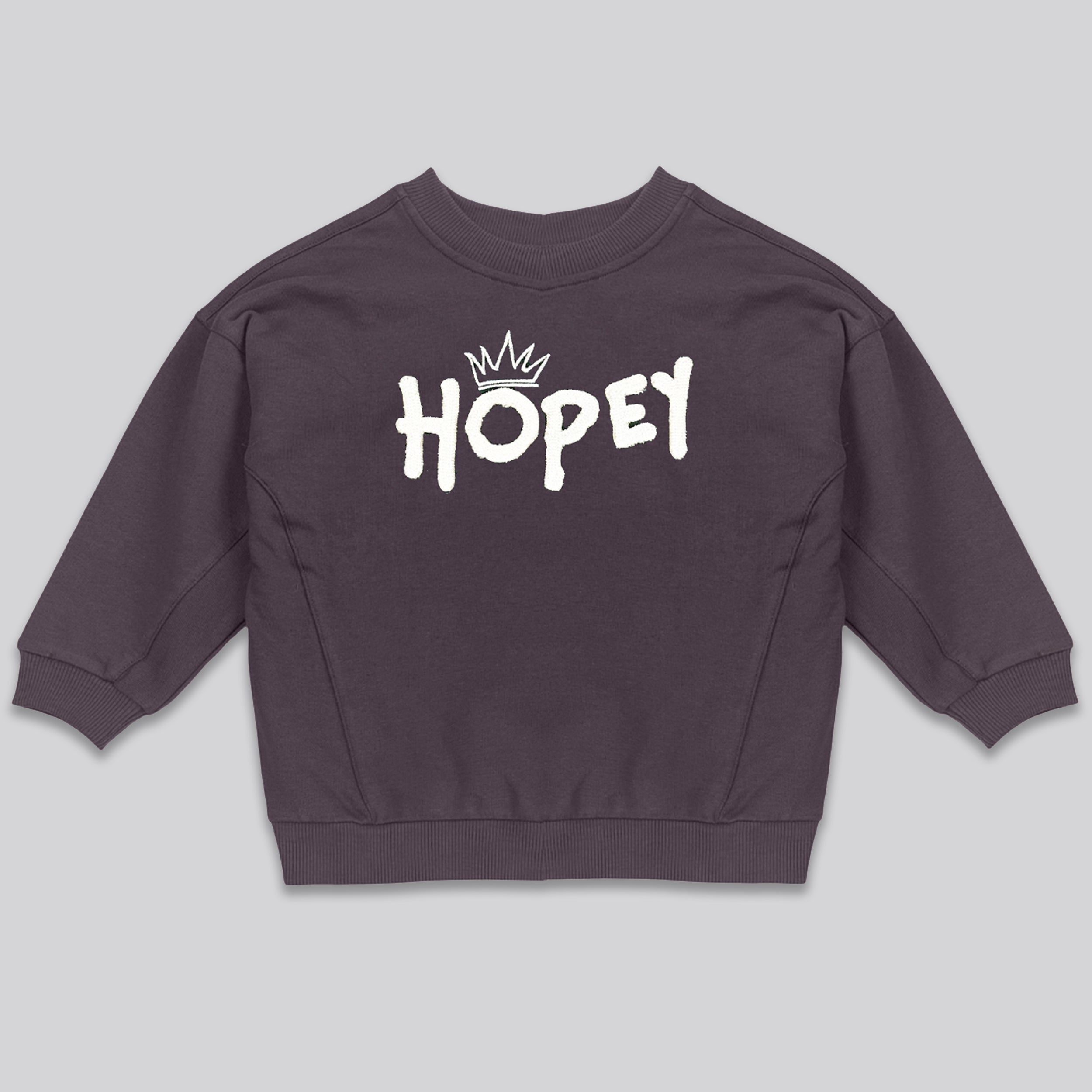 KIDS HOPEY OVERSIZED SWEATSHIRT MAUVE