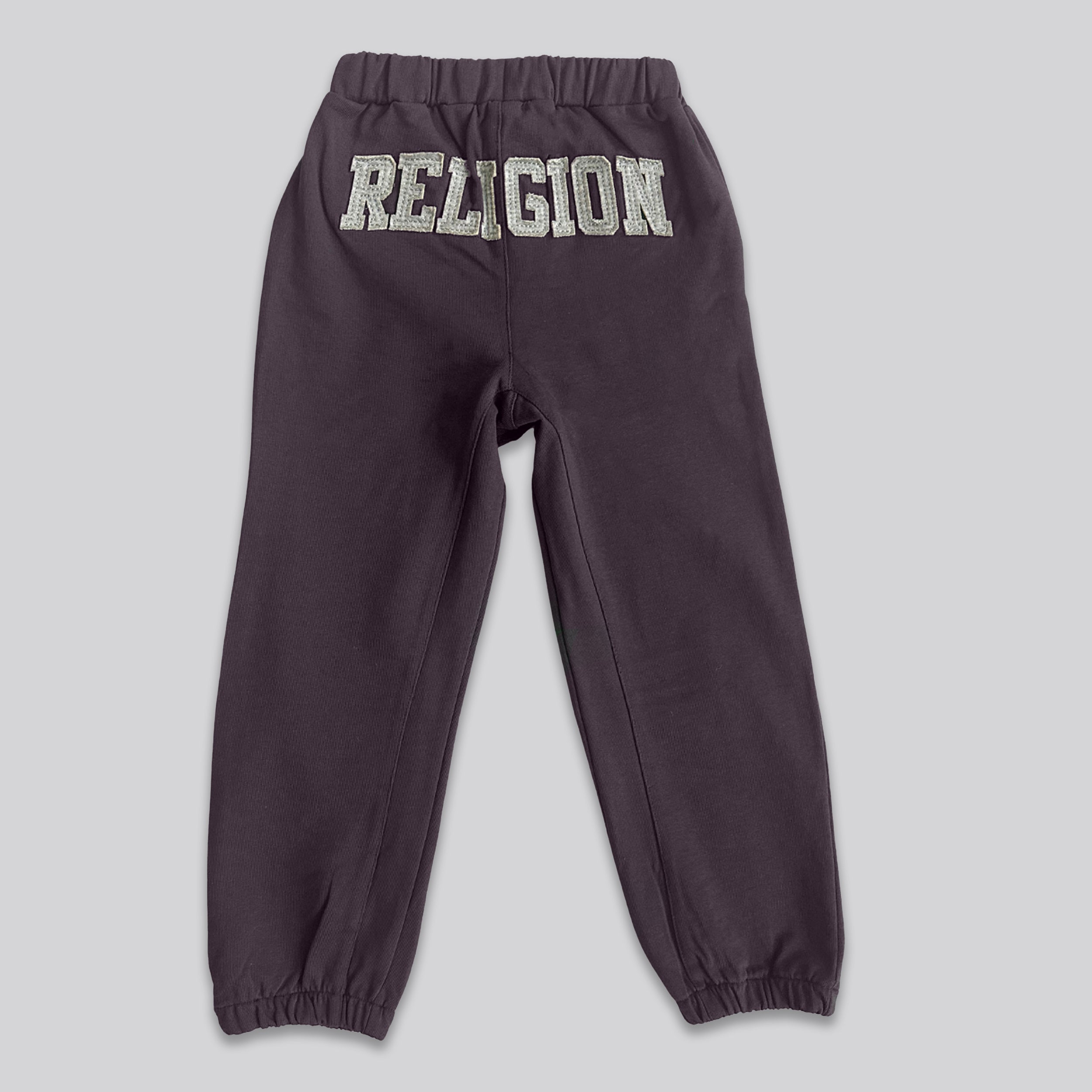 KIDS RELIGION SEAMED DARTED SWEATPANTS MAUVE