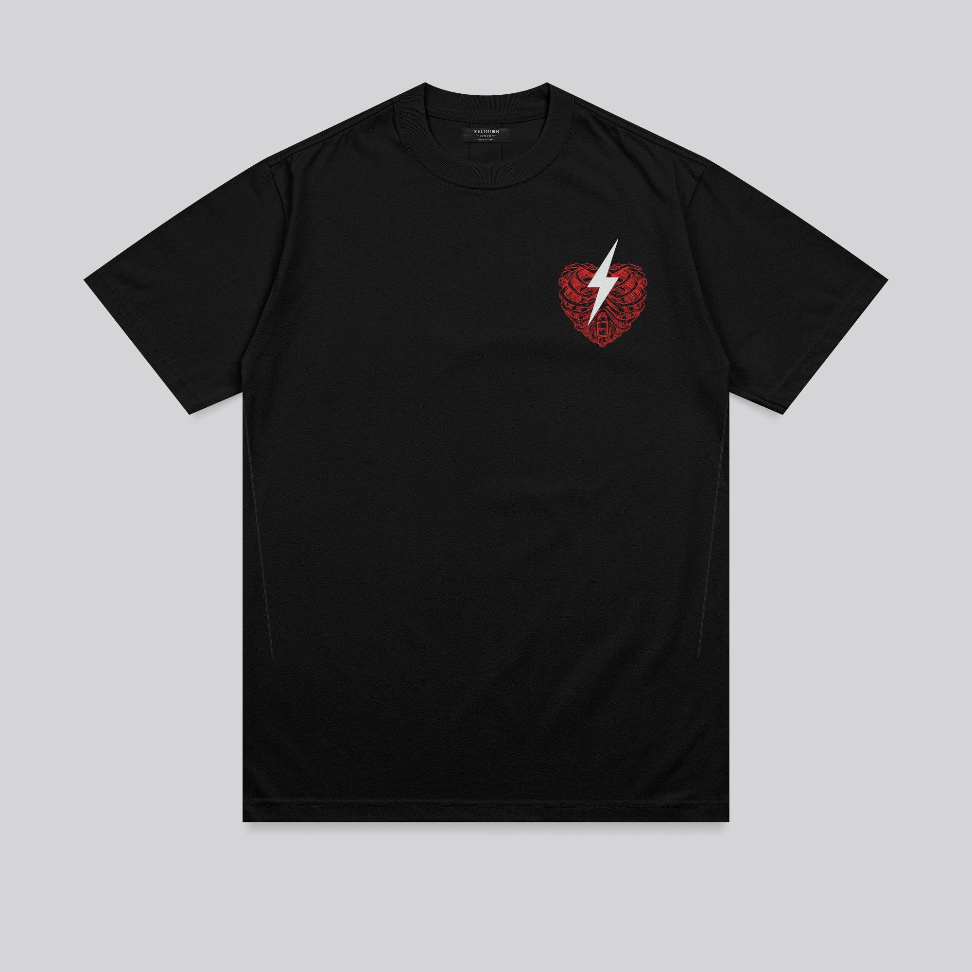 HEART BOLT T-SHIRT BLACK