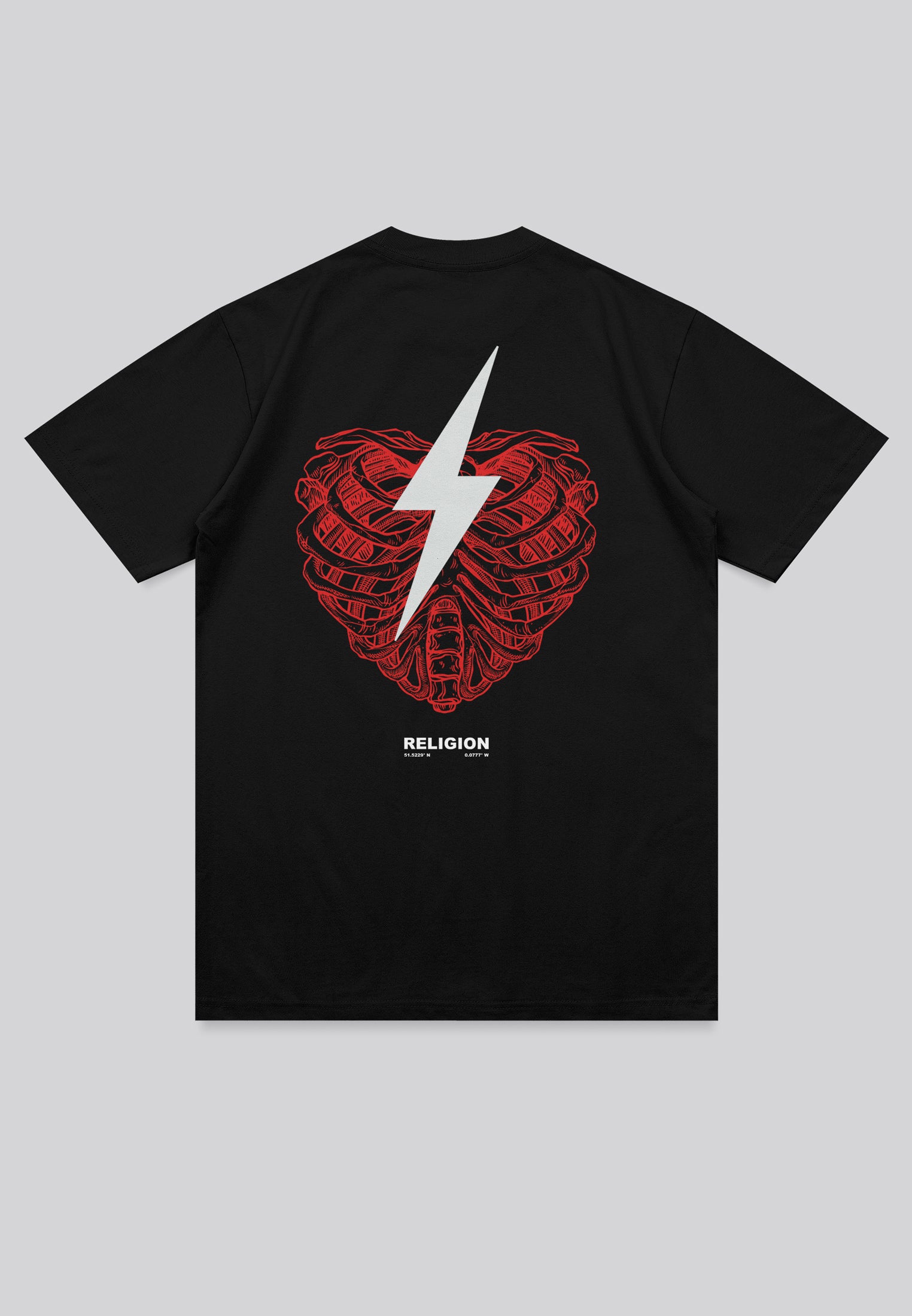 HEART BOLT T-SHIRT BLACK