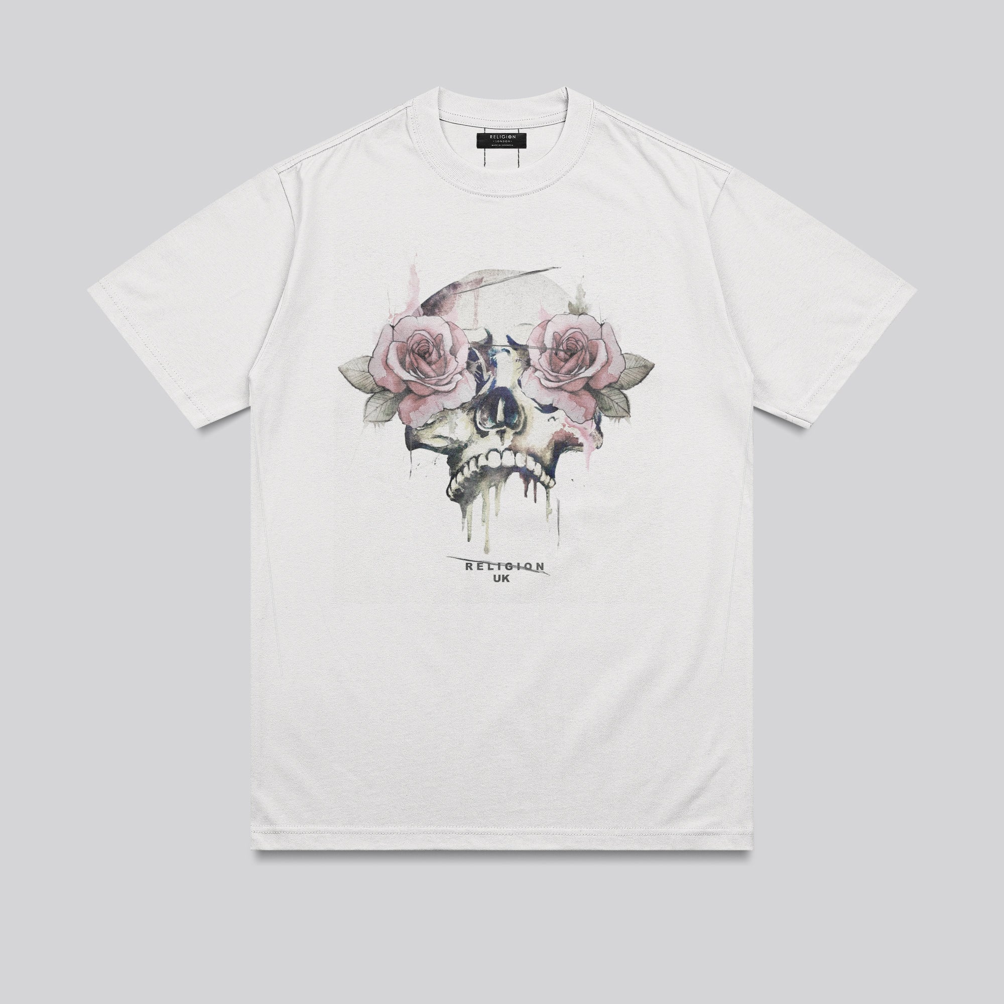 ROSES SKULL T-SHIRT OFF WHITE