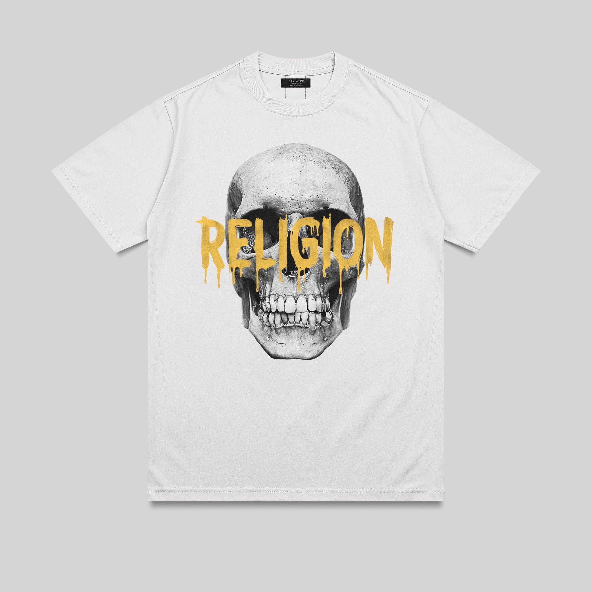 RELIGION SKULL T-SHIRT WHITE