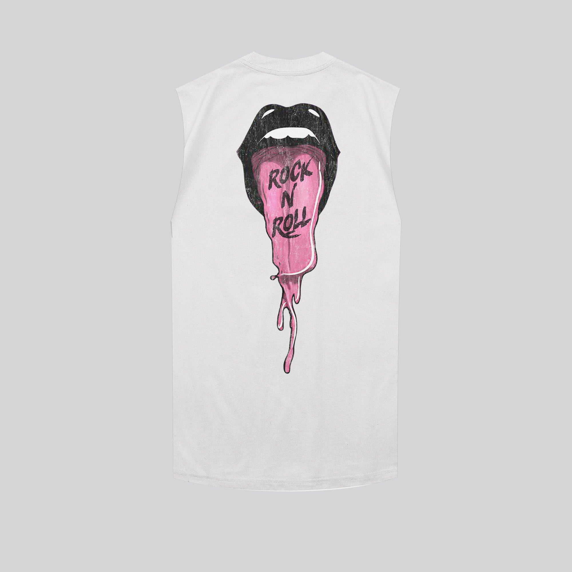 TONGUE TANK TOP OFF WHITE