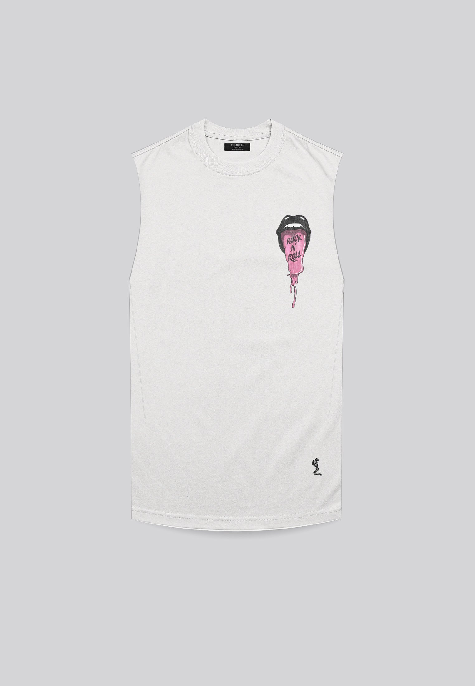 TONGUE TANK TOP OFF WHITE