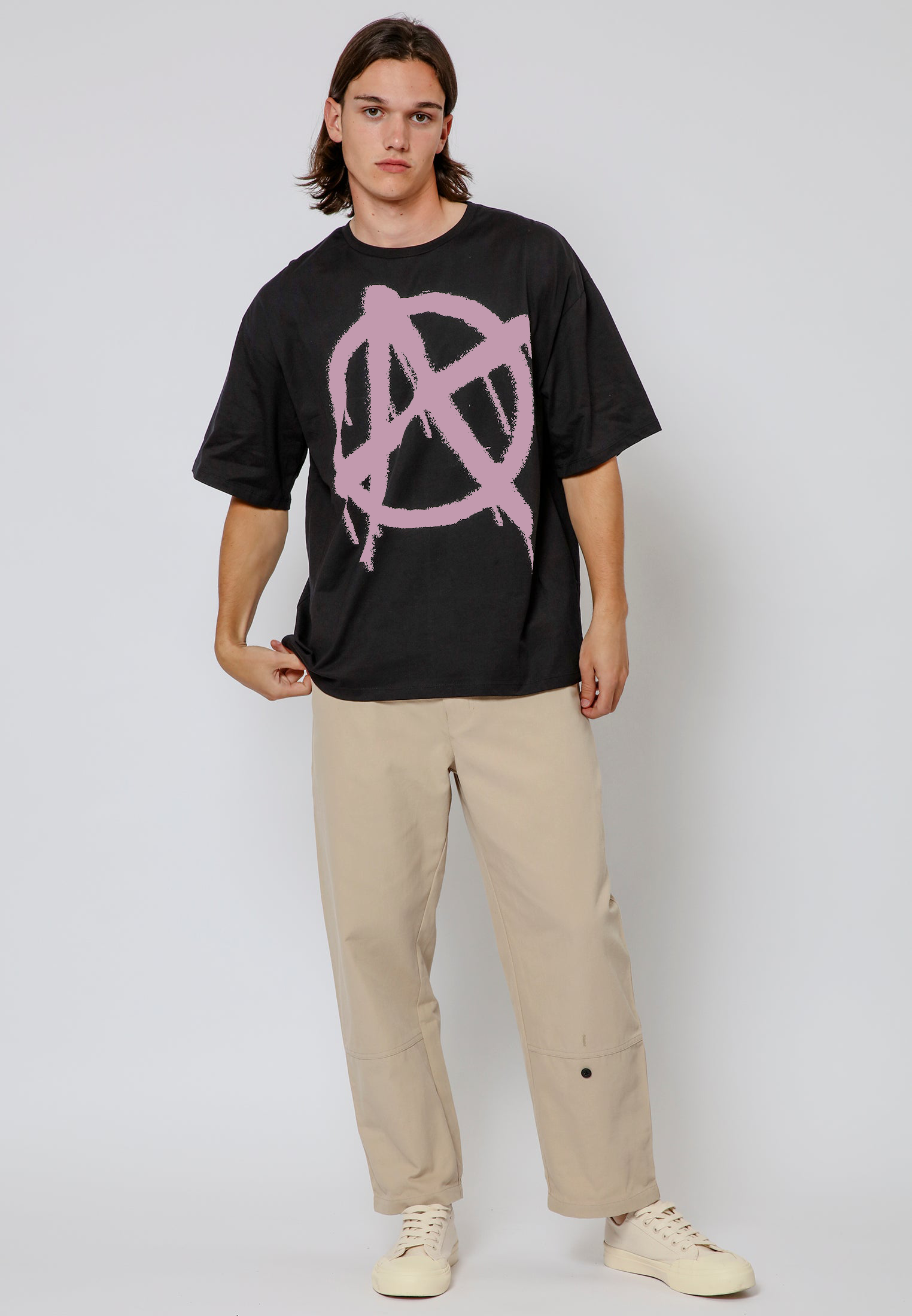 ANARCHY SYMBOL T-SHIRT BLACK