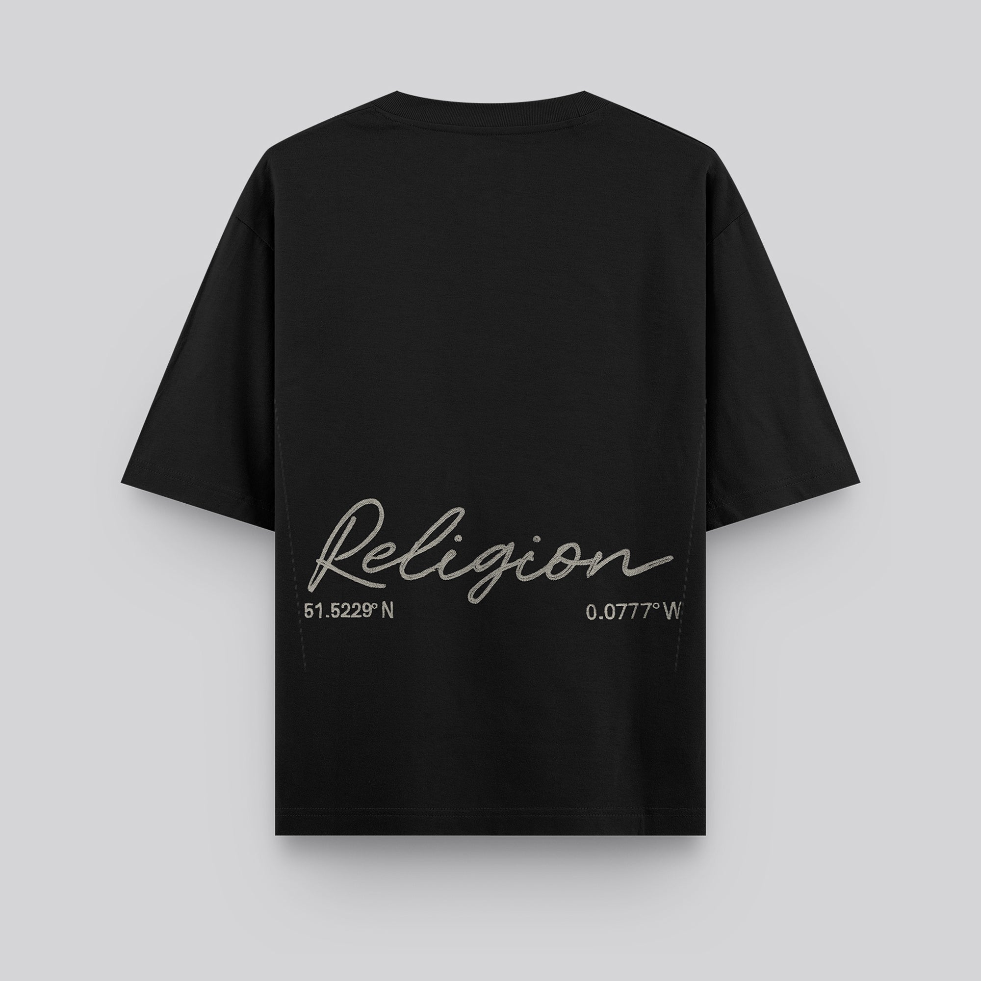 EMBROIDERED RELAXED T-SHIRT BLACK