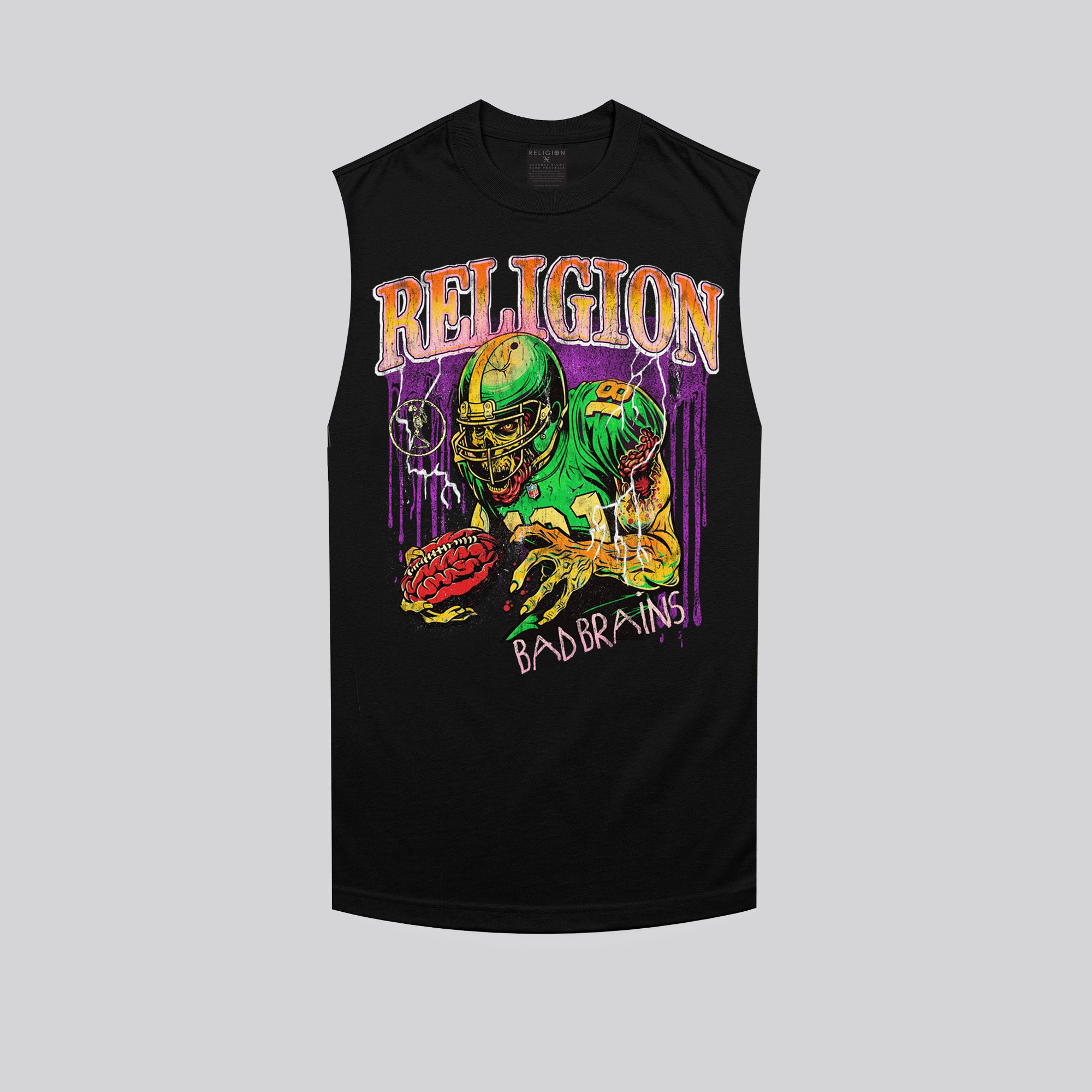 BAD BRAINS CUT OFF T-SHIRT BLACK