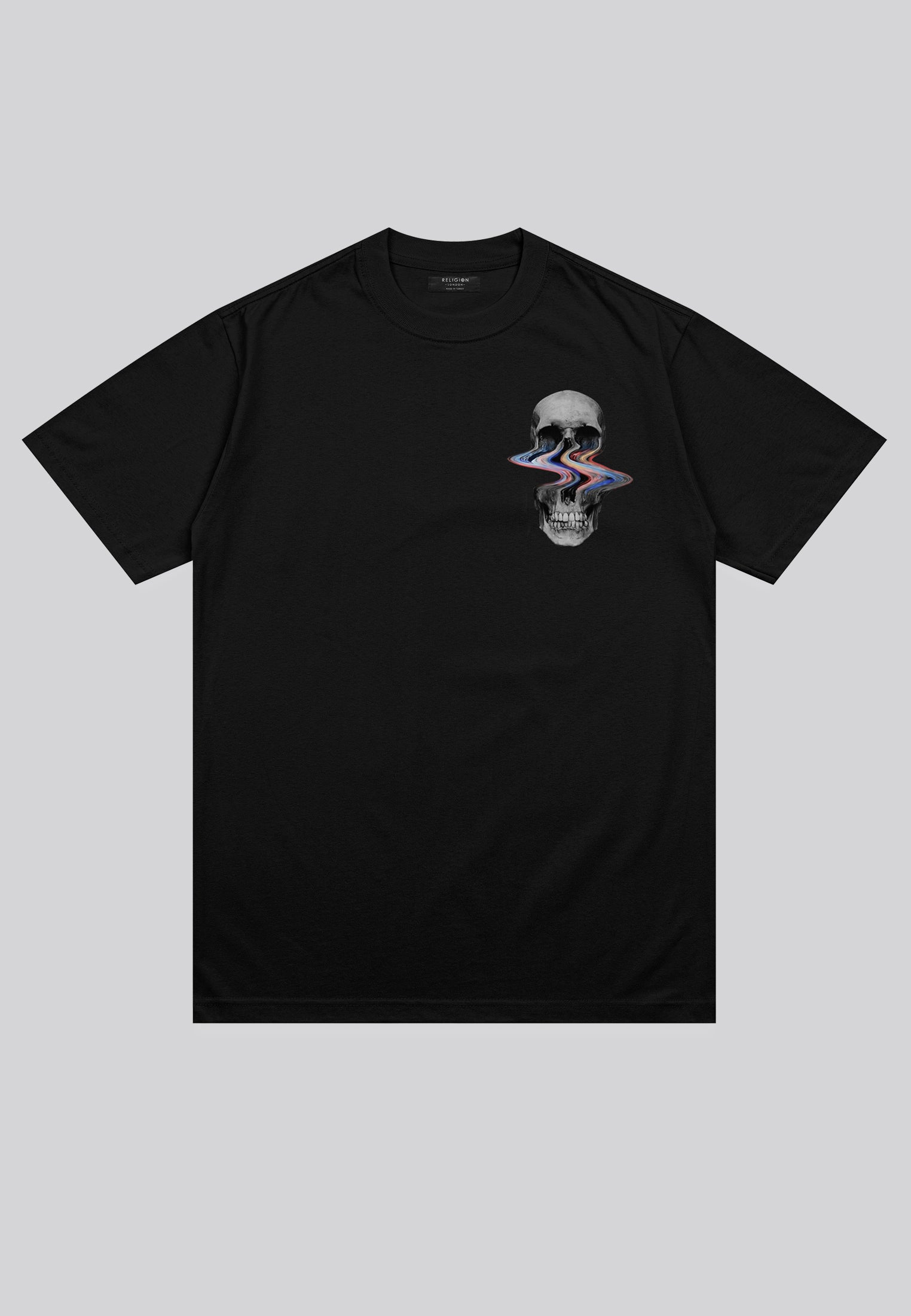 DISTORTED SKULL T-SHIRT BLACK