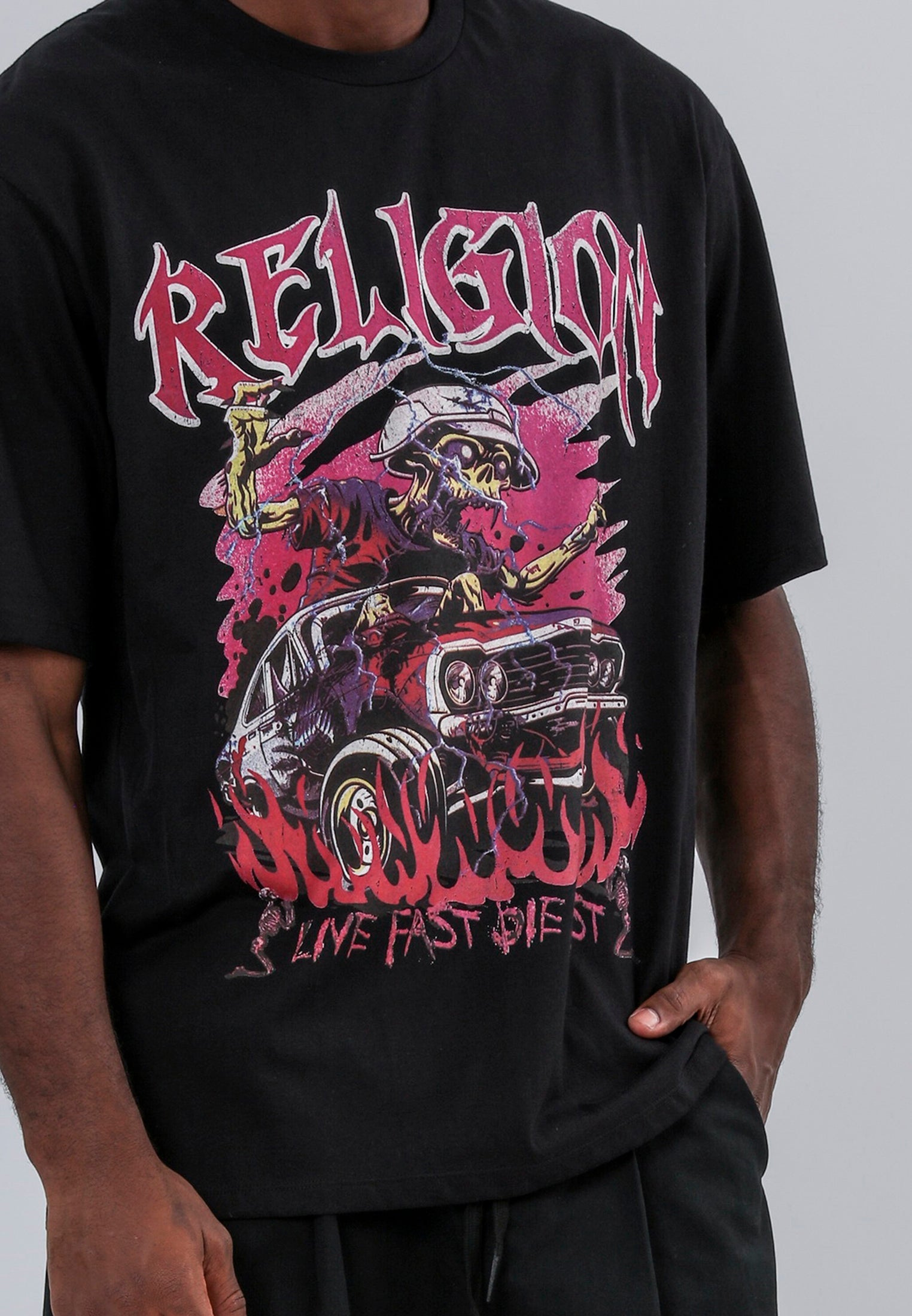 LIVE FAST T-SHIRT JET BLACK