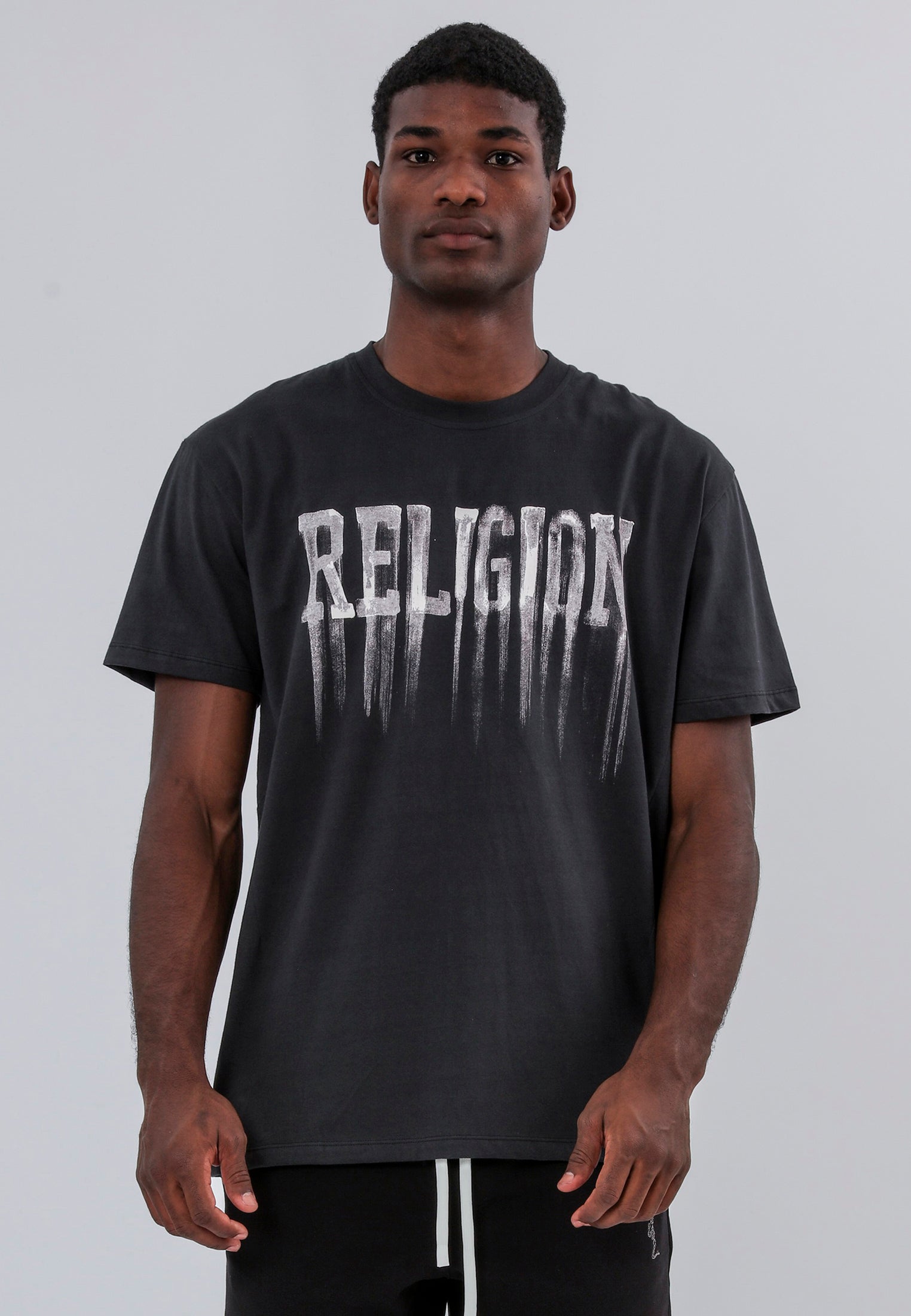 RELIGION BLEEDING T-SHIRT WASHED BLACK