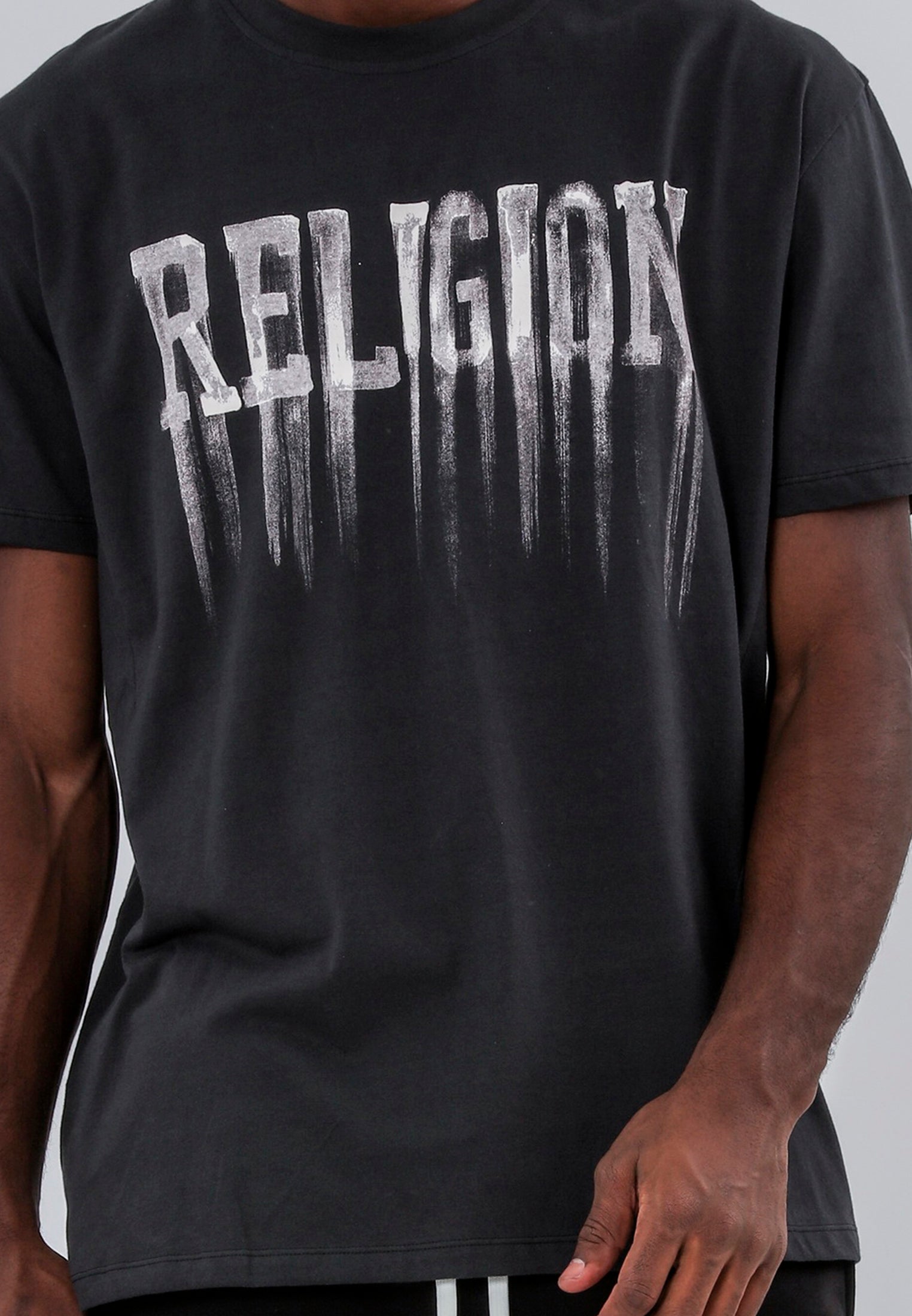 RELIGION BLEEDING T-SHIRT WASHED BLACK