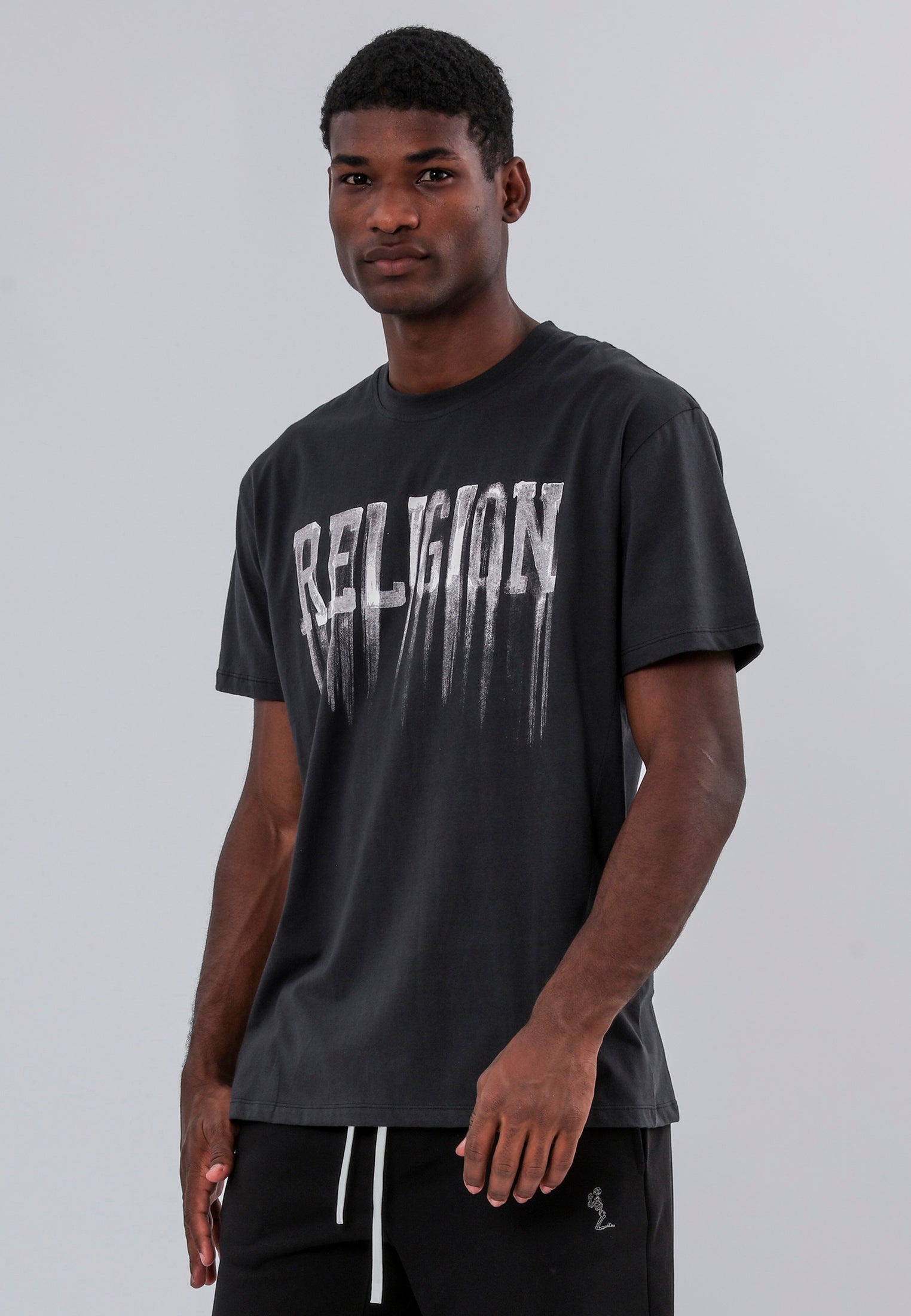 RELIGION BLEEDING T-SHIRT WASHED BLACK