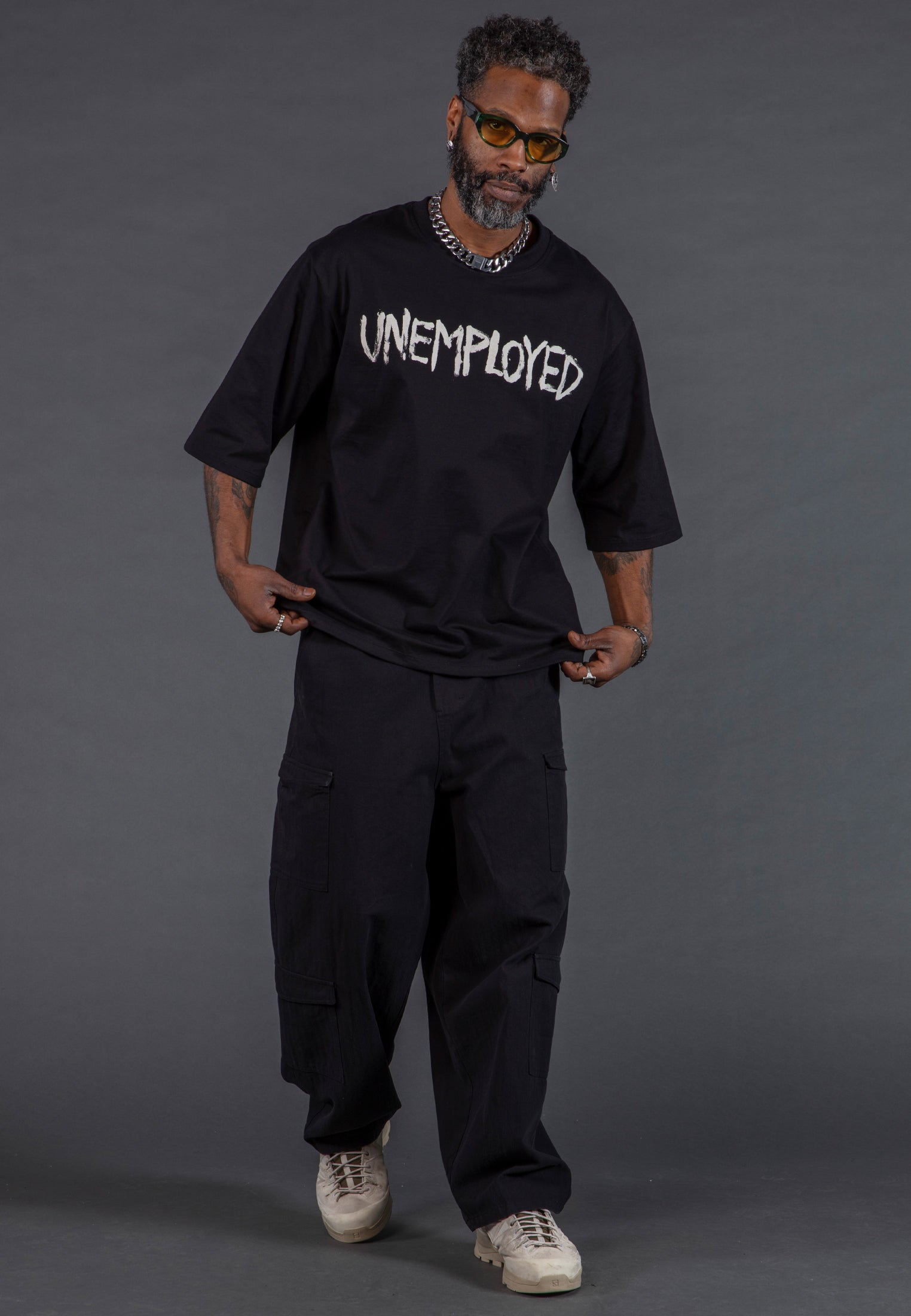 UNEMPLOYED OVERSIZED T-SHIRT BLACK