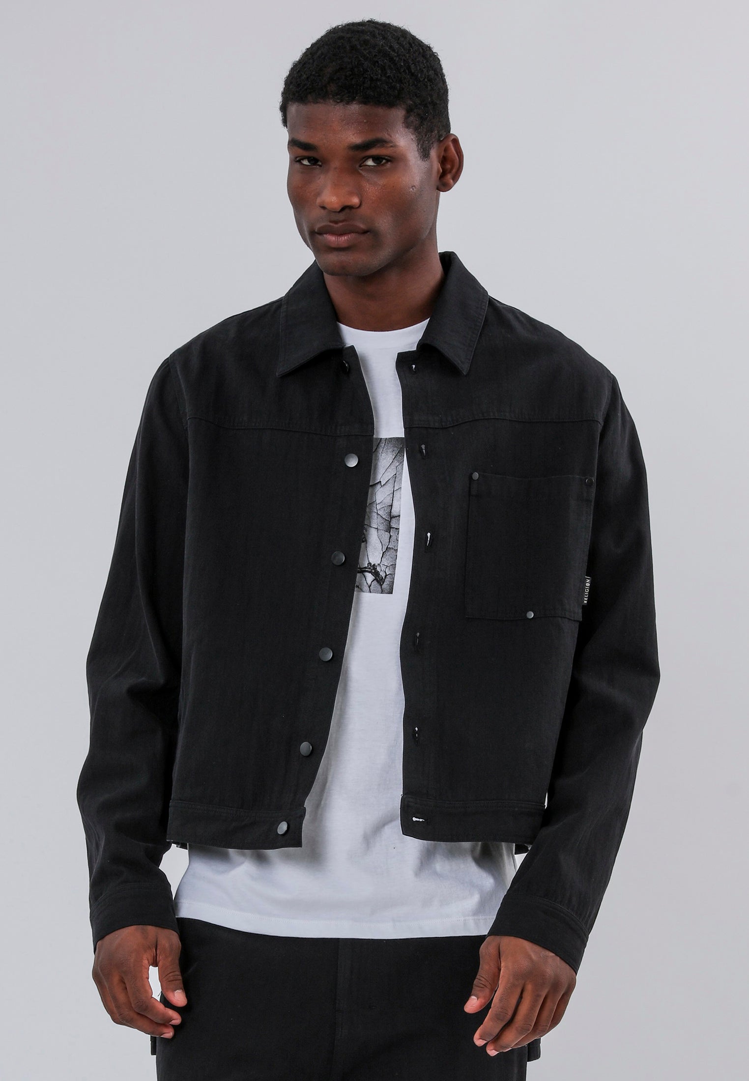 DENIM JACKET BLACK