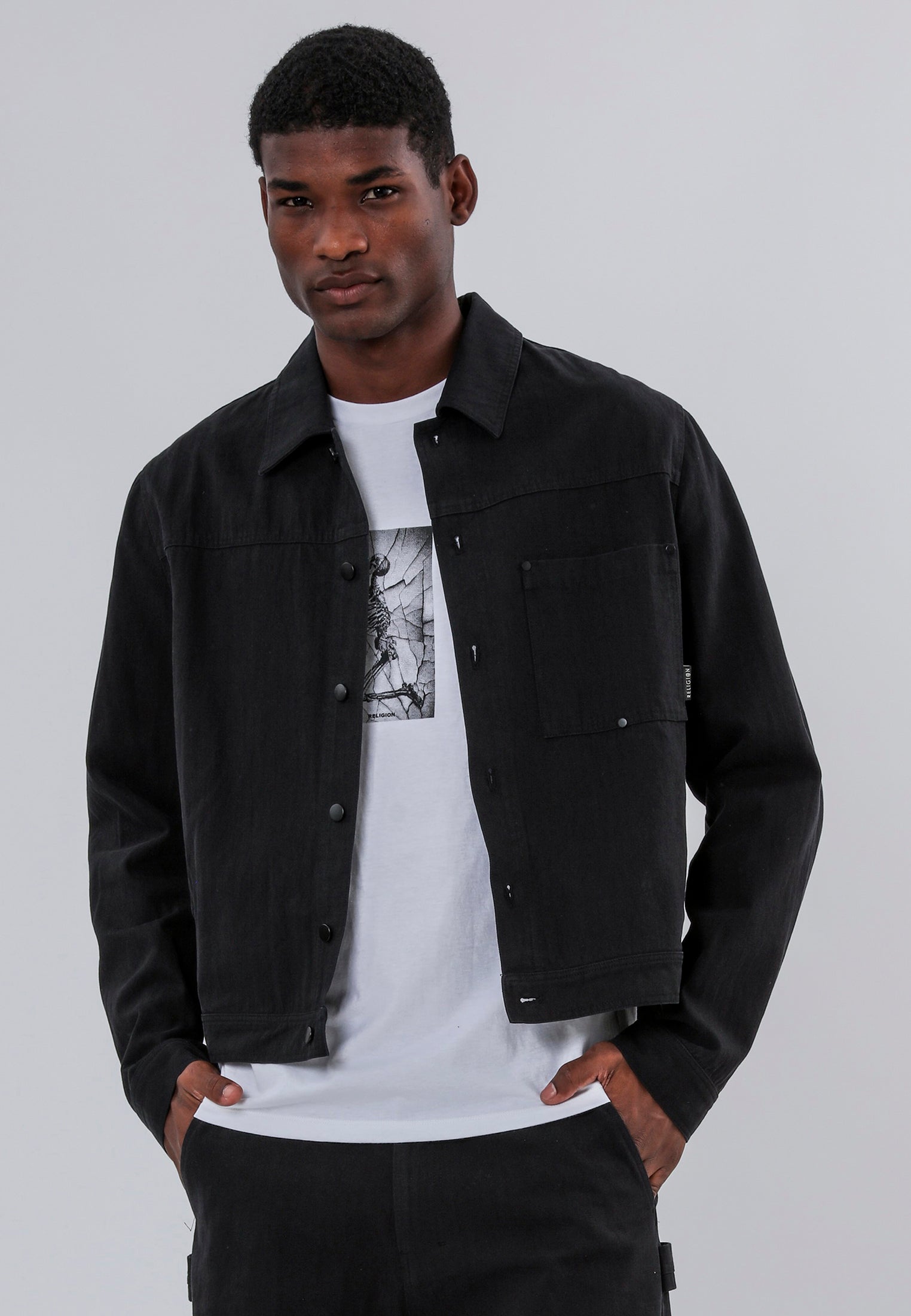 DENIM JACKET BLACK