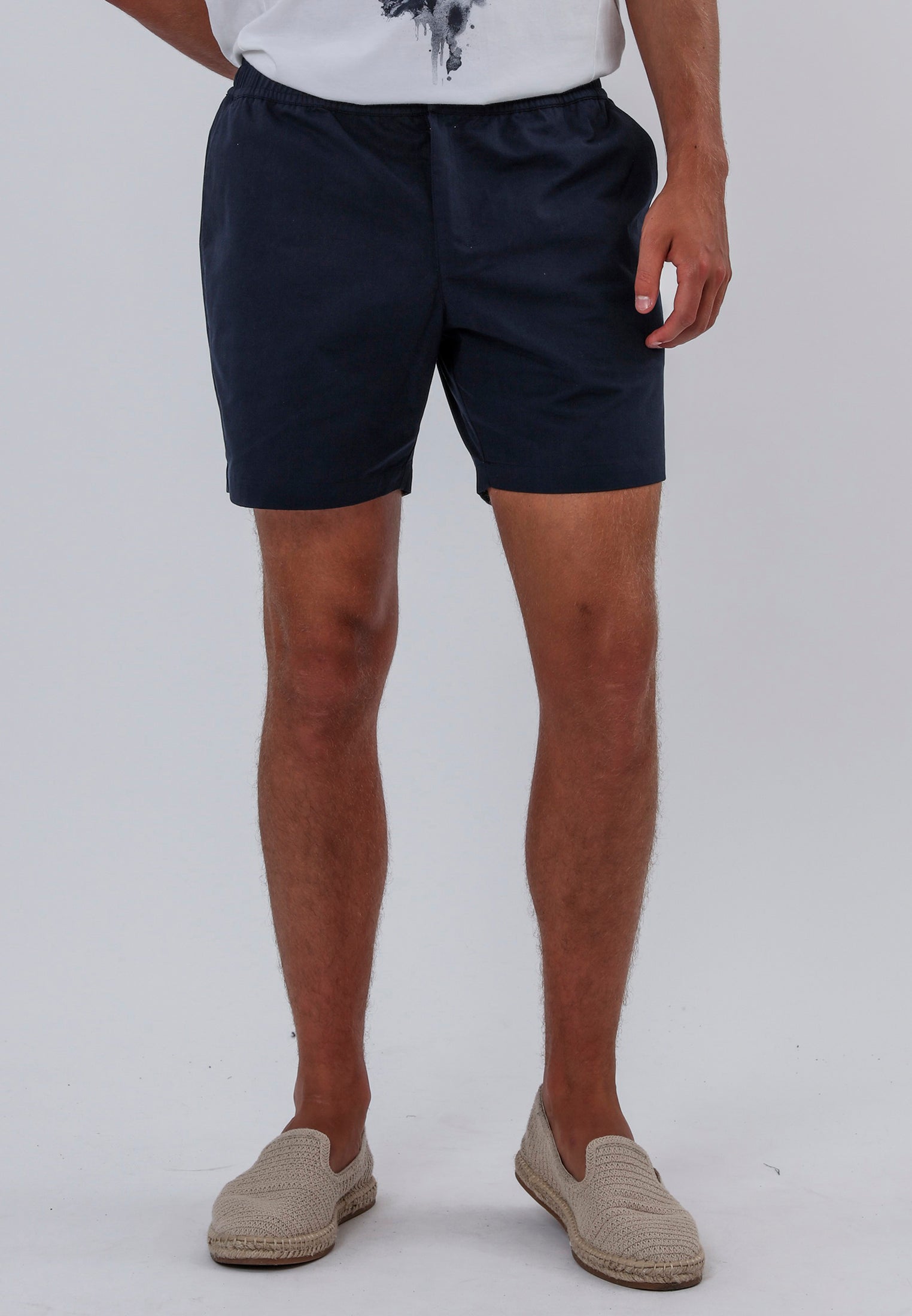 ELASTICATED SHORTS MIDNIGHT