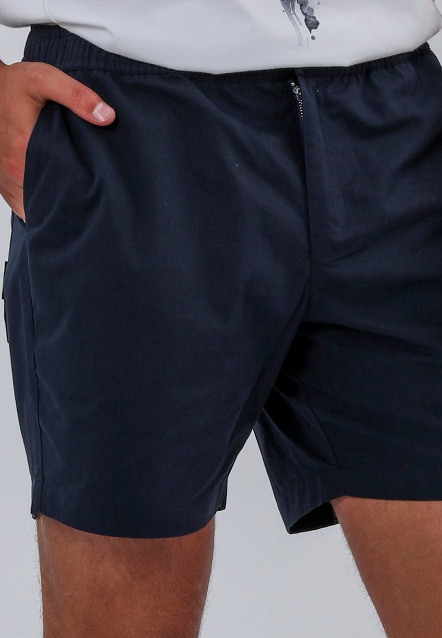 ELASTICATED SHORTS MIDNIGHT