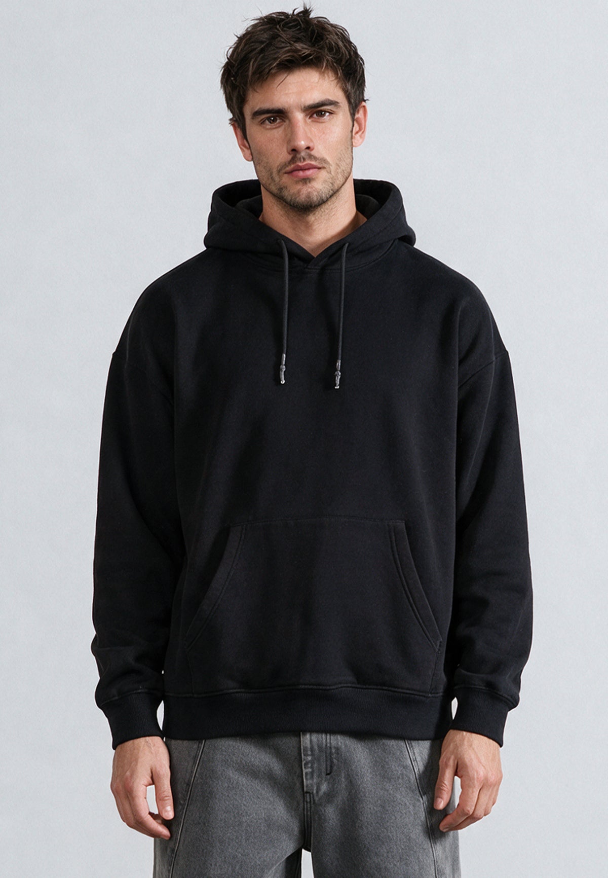 ANARCHY APPLIQUE HOODIE BLACK