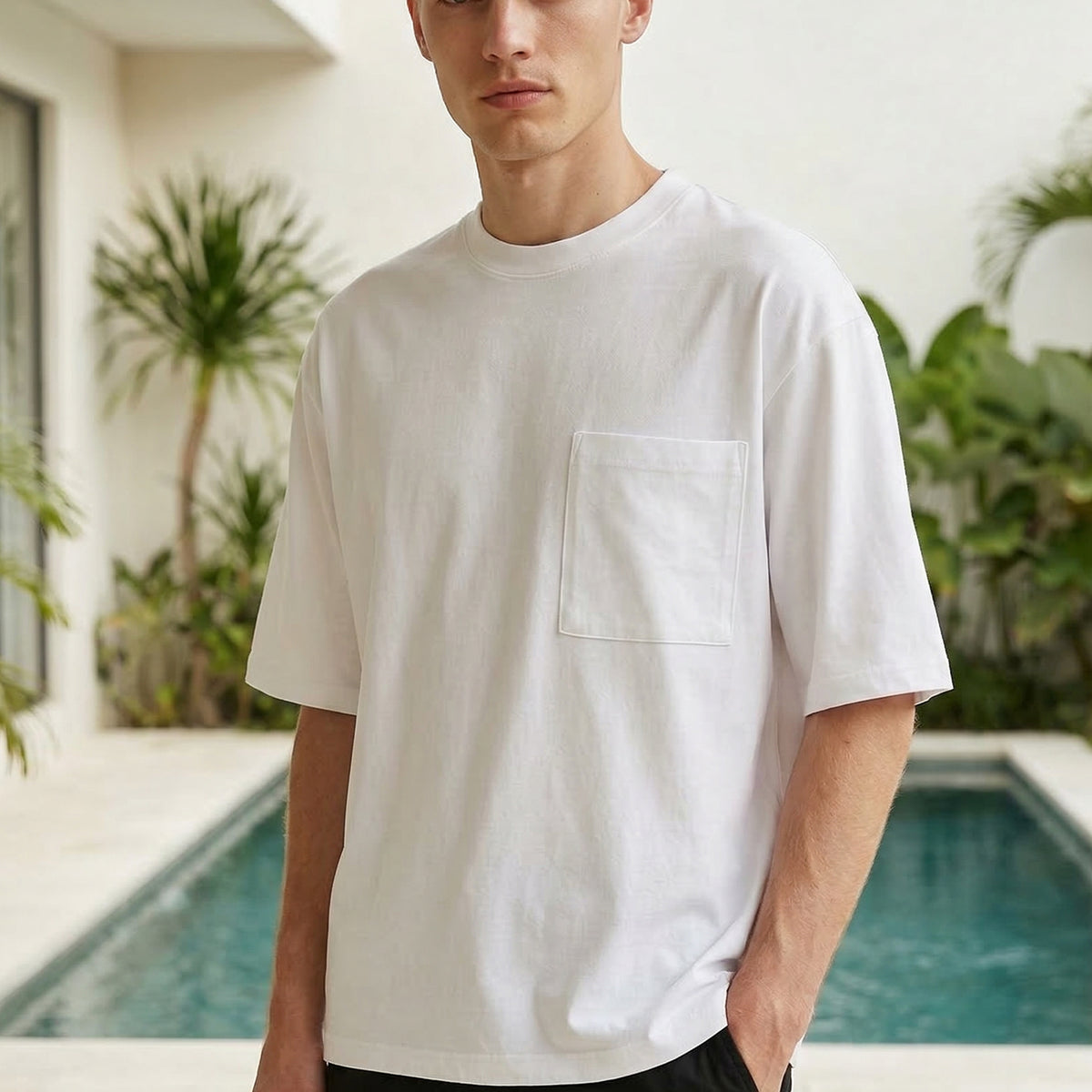 BOXY T-SHIRT WHITE, view 2