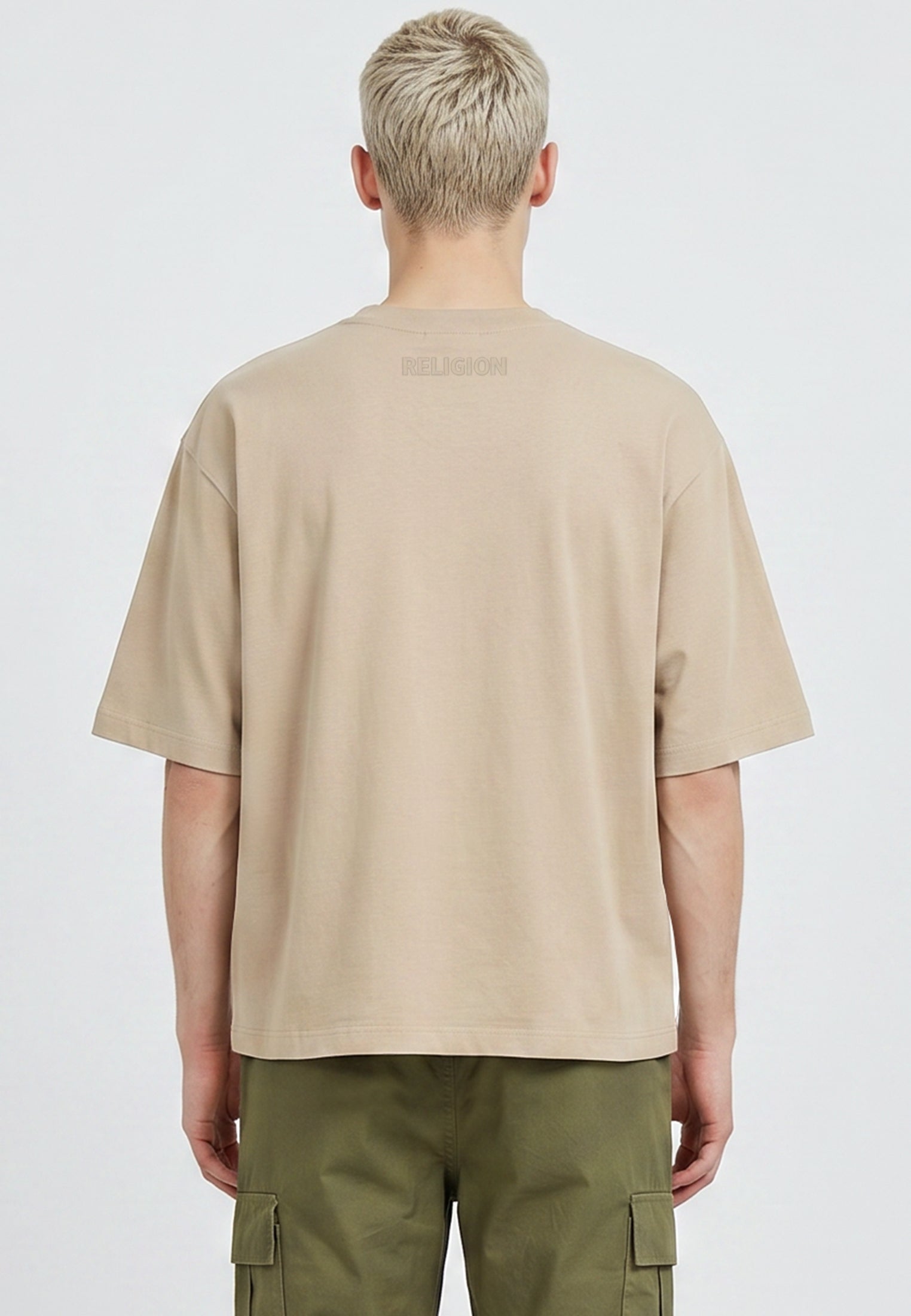 CROP BOX T-SHIRT KHAKI