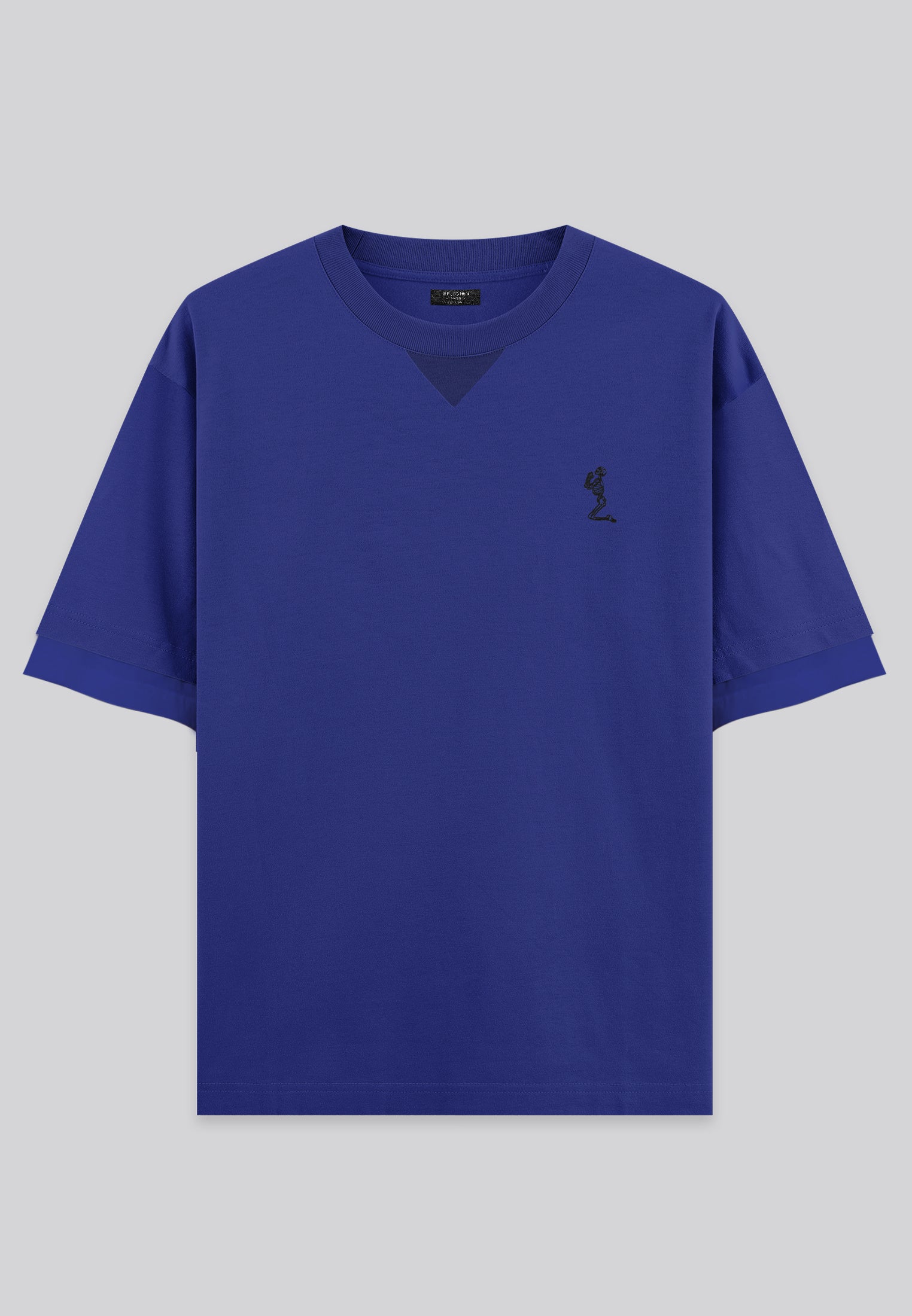 DOUBLE SLEEVE T-SHIRT ROYAL BLUE