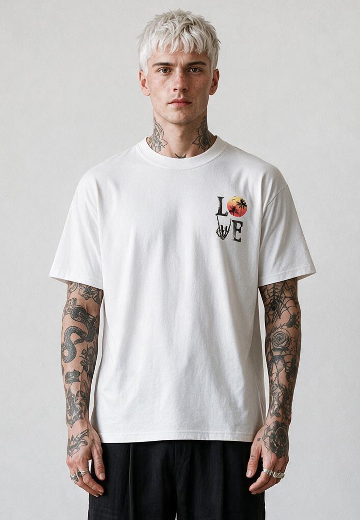 SUMMER LOVE REGULAR FIT T-SHIRT OFF WHITE