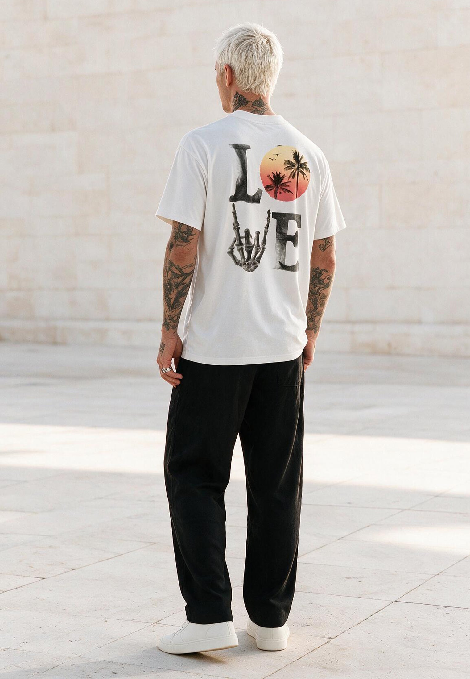 SUMMER LOVE REGULAR FIT T-SHIRT OFF WHITE