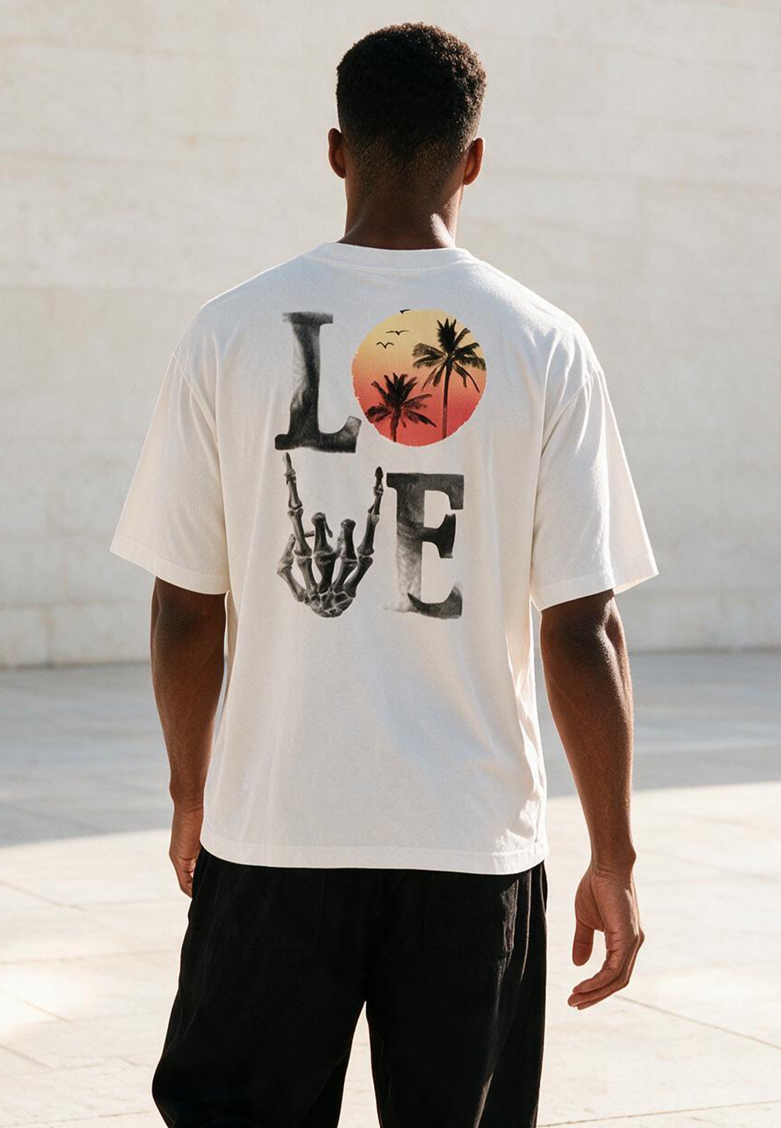 SUMMER LOVE OVERSIZED T-SHIRT OFF WHITE