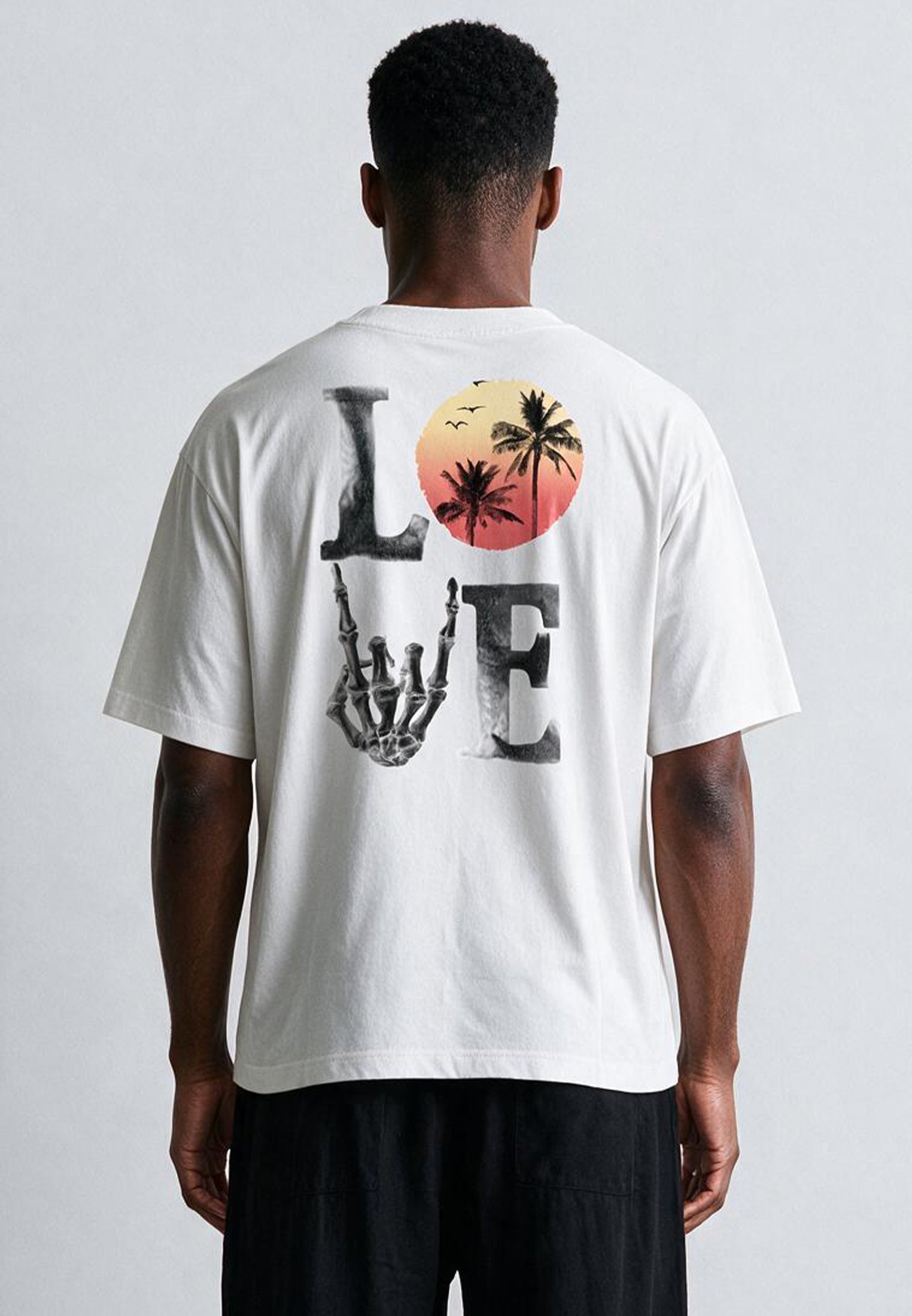 SUMMER LOVE OVERSIZED T-SHIRT OFF WHITE