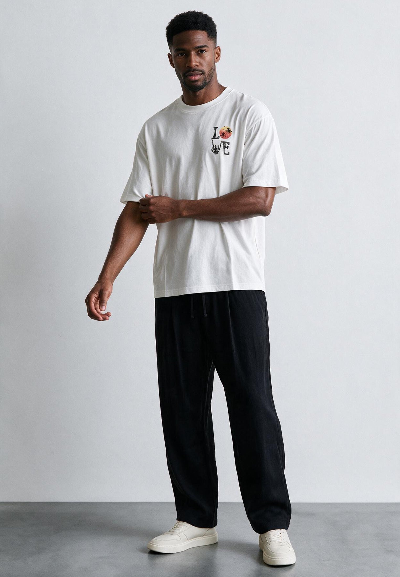 SUMMER LOVE OVERSIZED T-SHIRT OFF WHITE