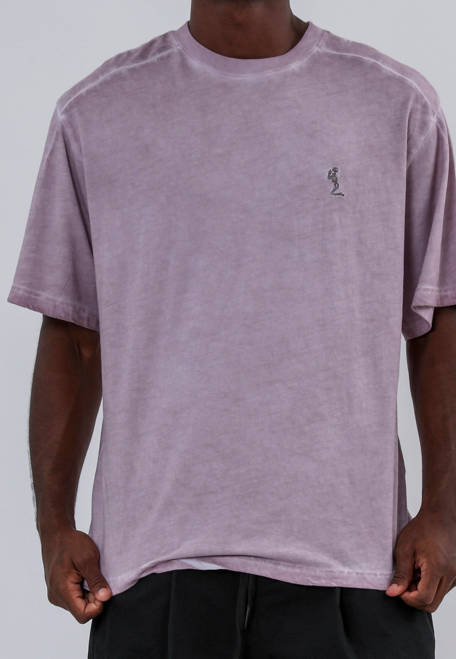 OIL WASH T-SHIRT LAVENDER