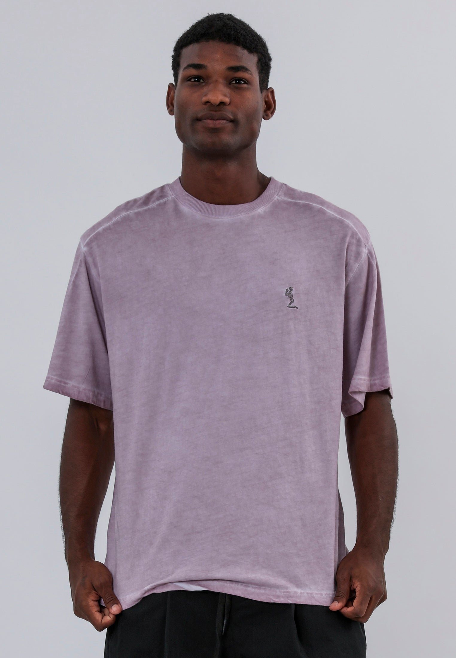 OIL WASH T-SHIRT LAVENDER