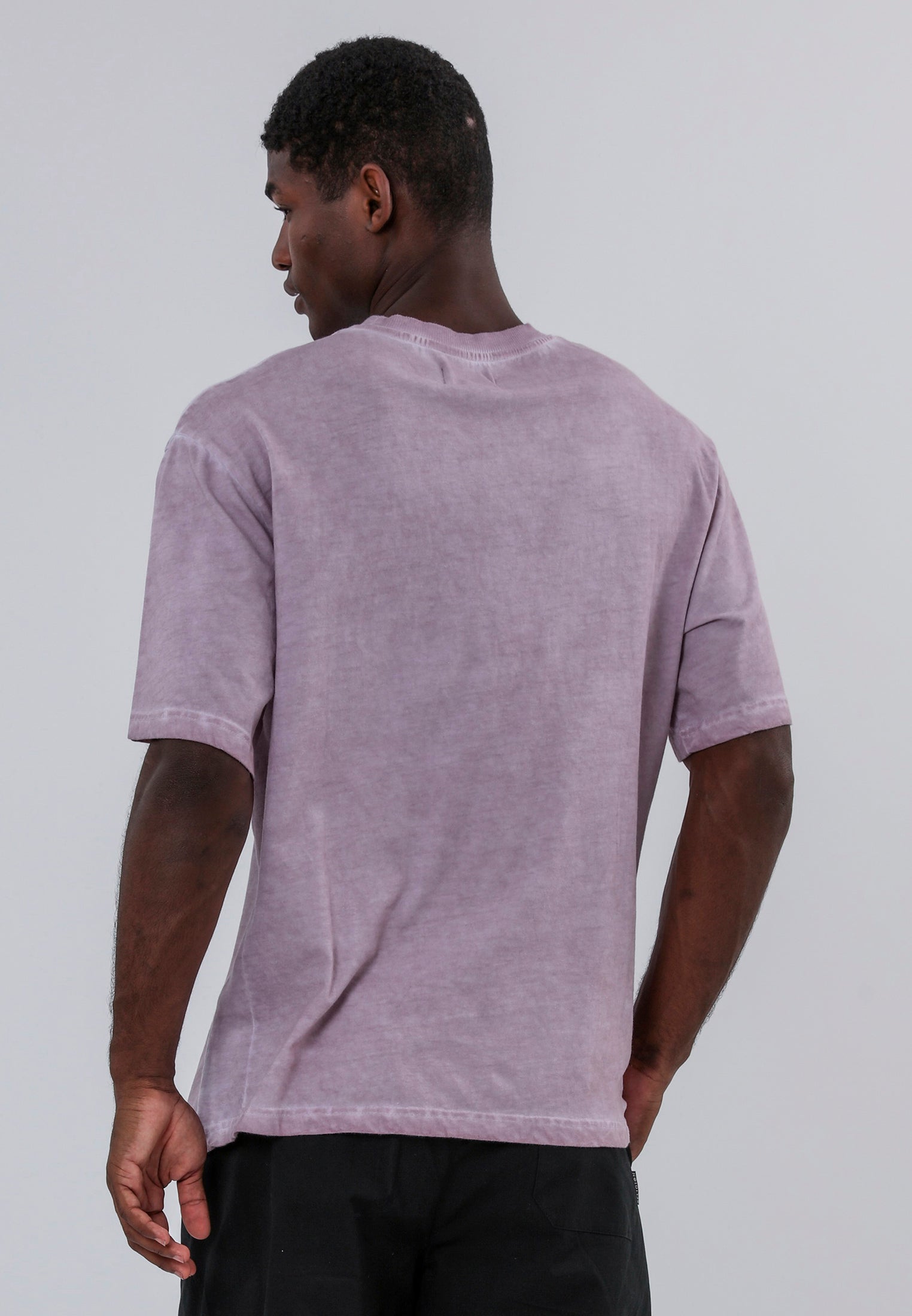 OIL WASH T-SHIRT LAVENDER