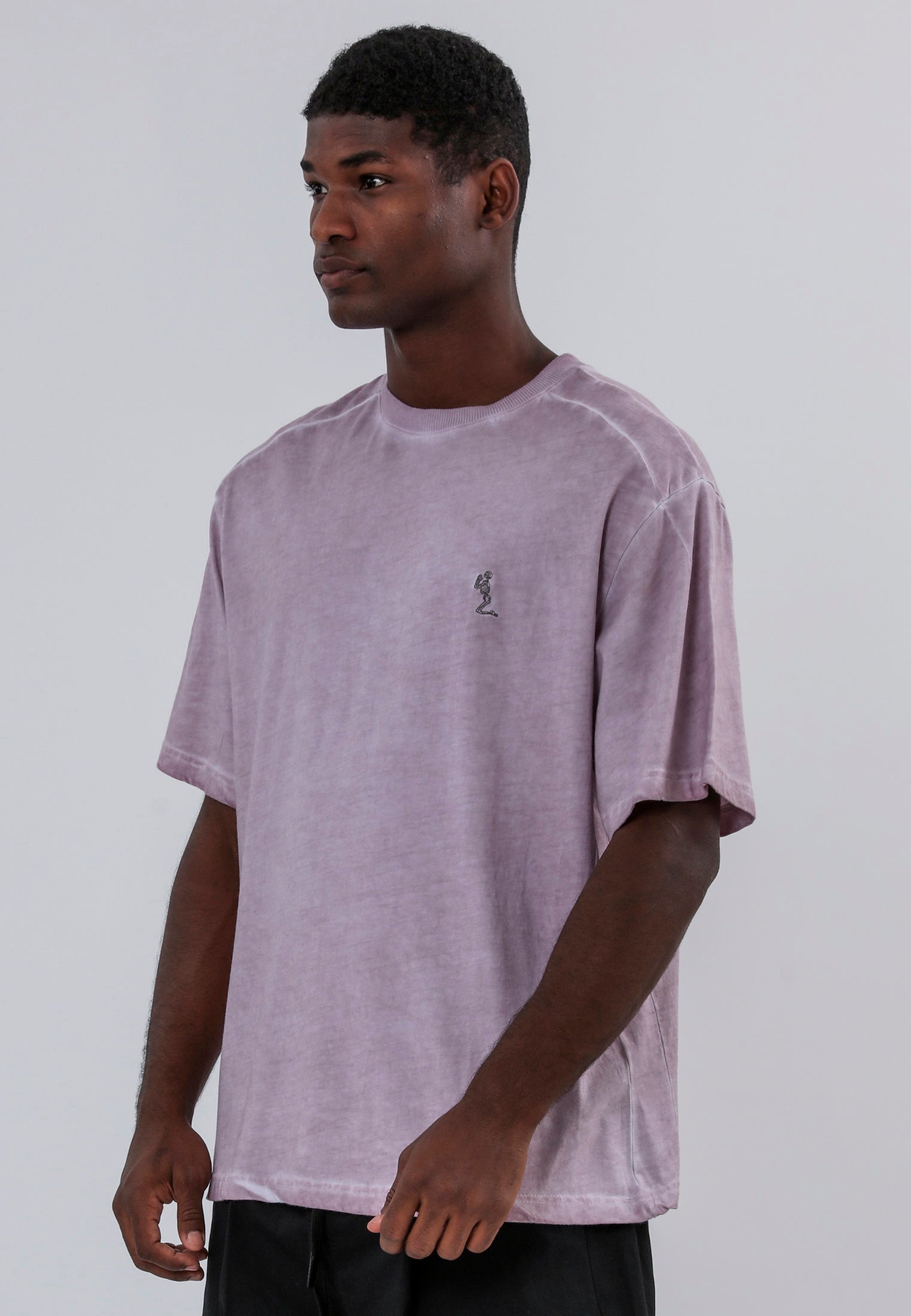 OIL WASH T-SHIRT LAVENDER