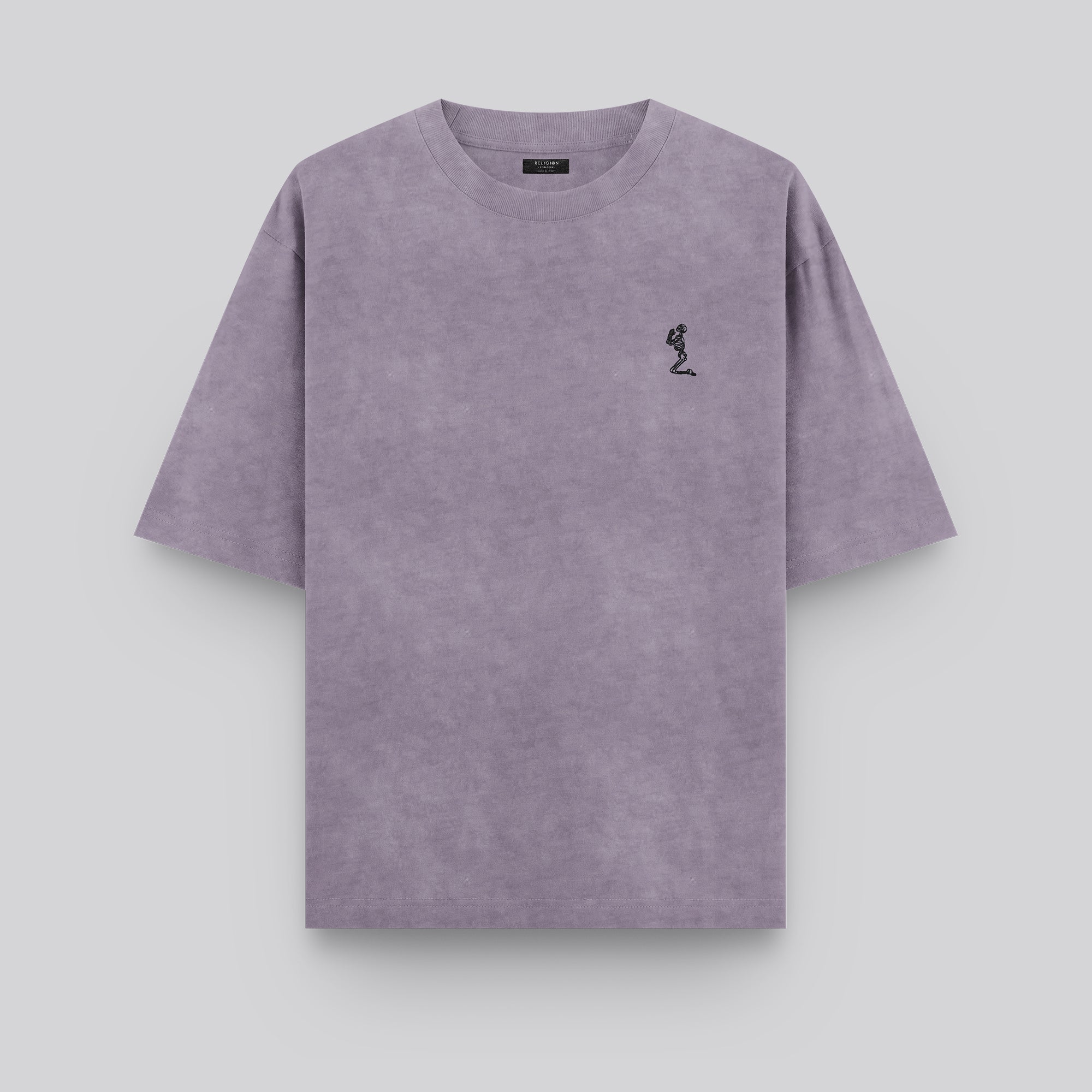 OIL WASH T-SHIRT LAVENDER