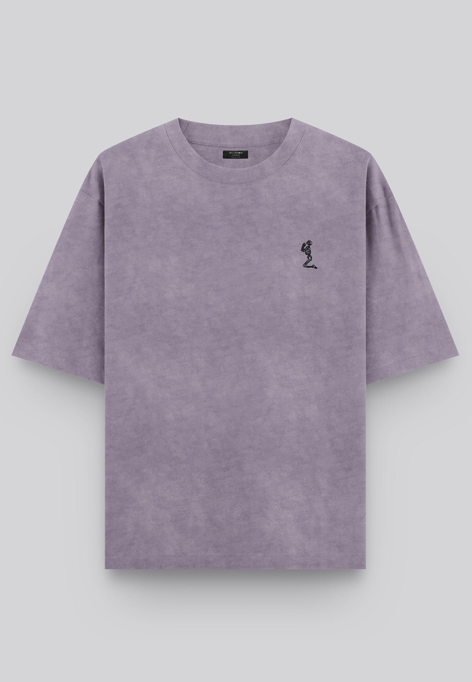 OIL WASH T-SHIRT LAVENDER