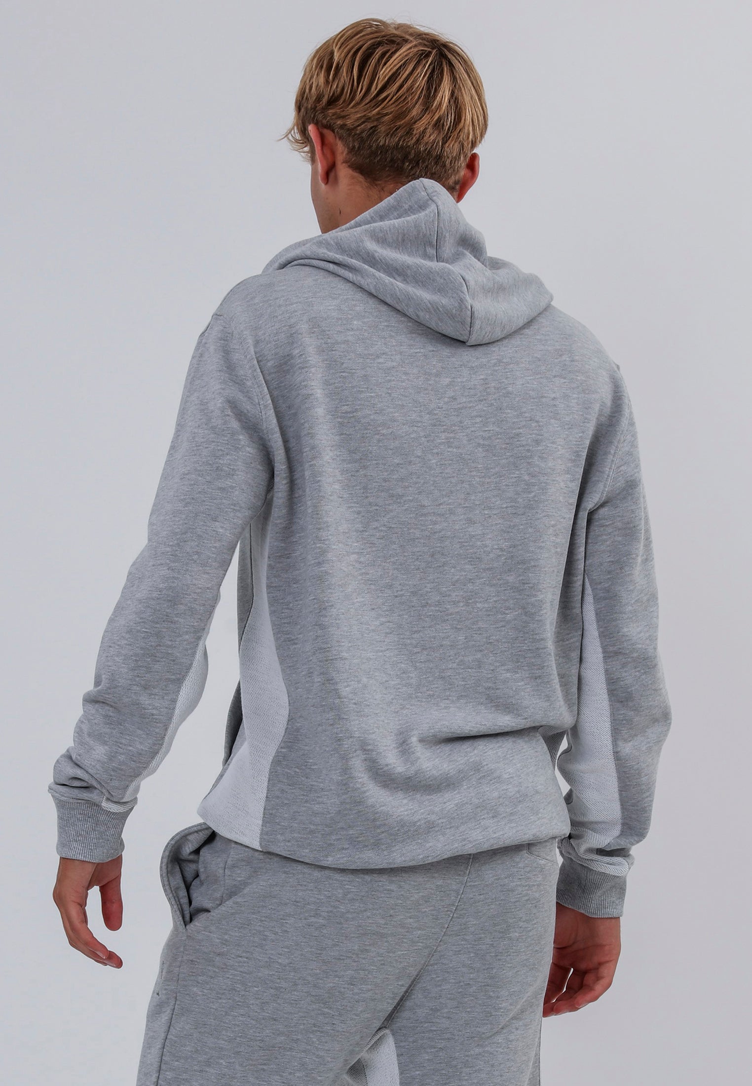 REVERSE HOODIE GREY MARL