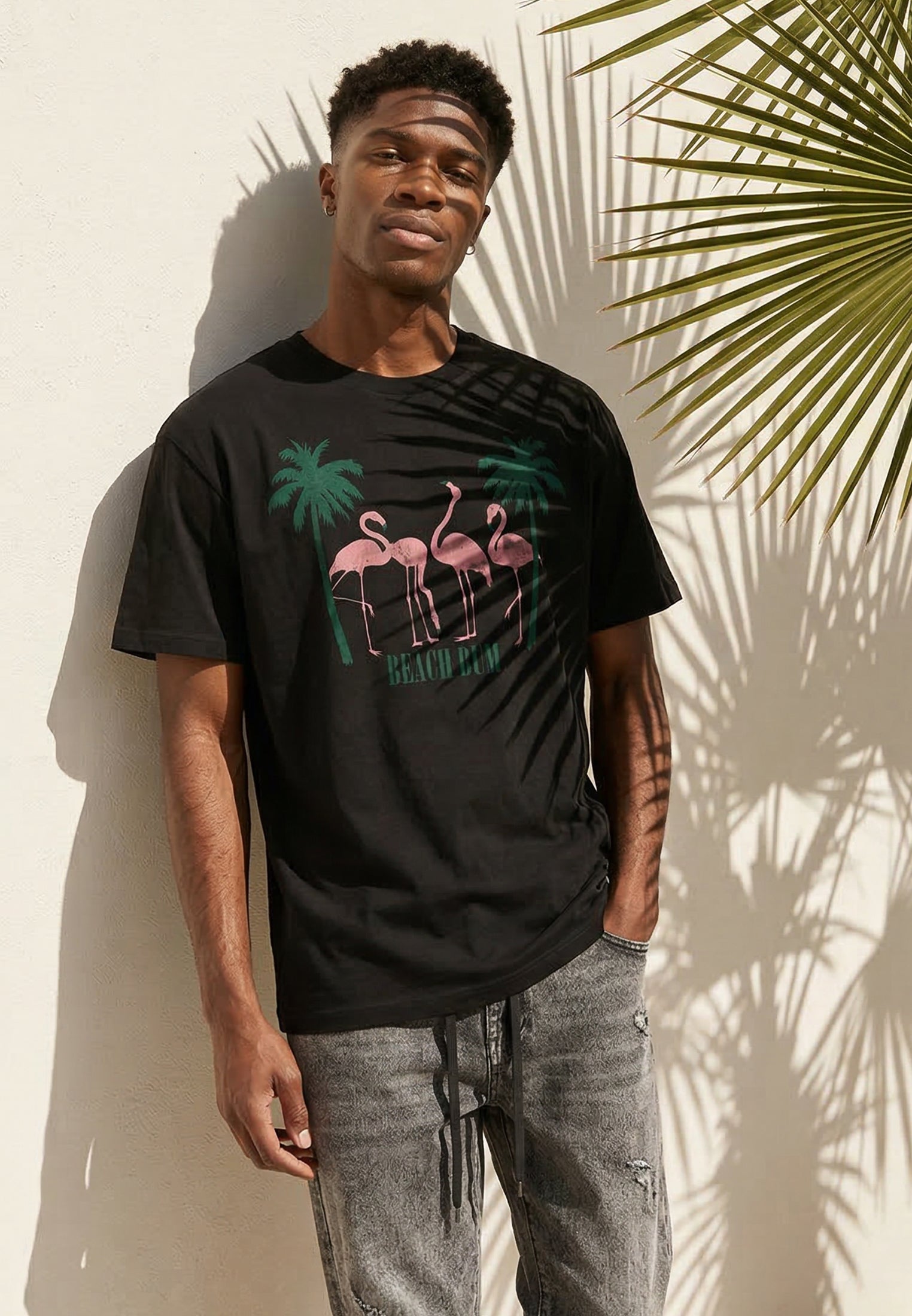 BEACH BUM T-SHIRT BLACK
