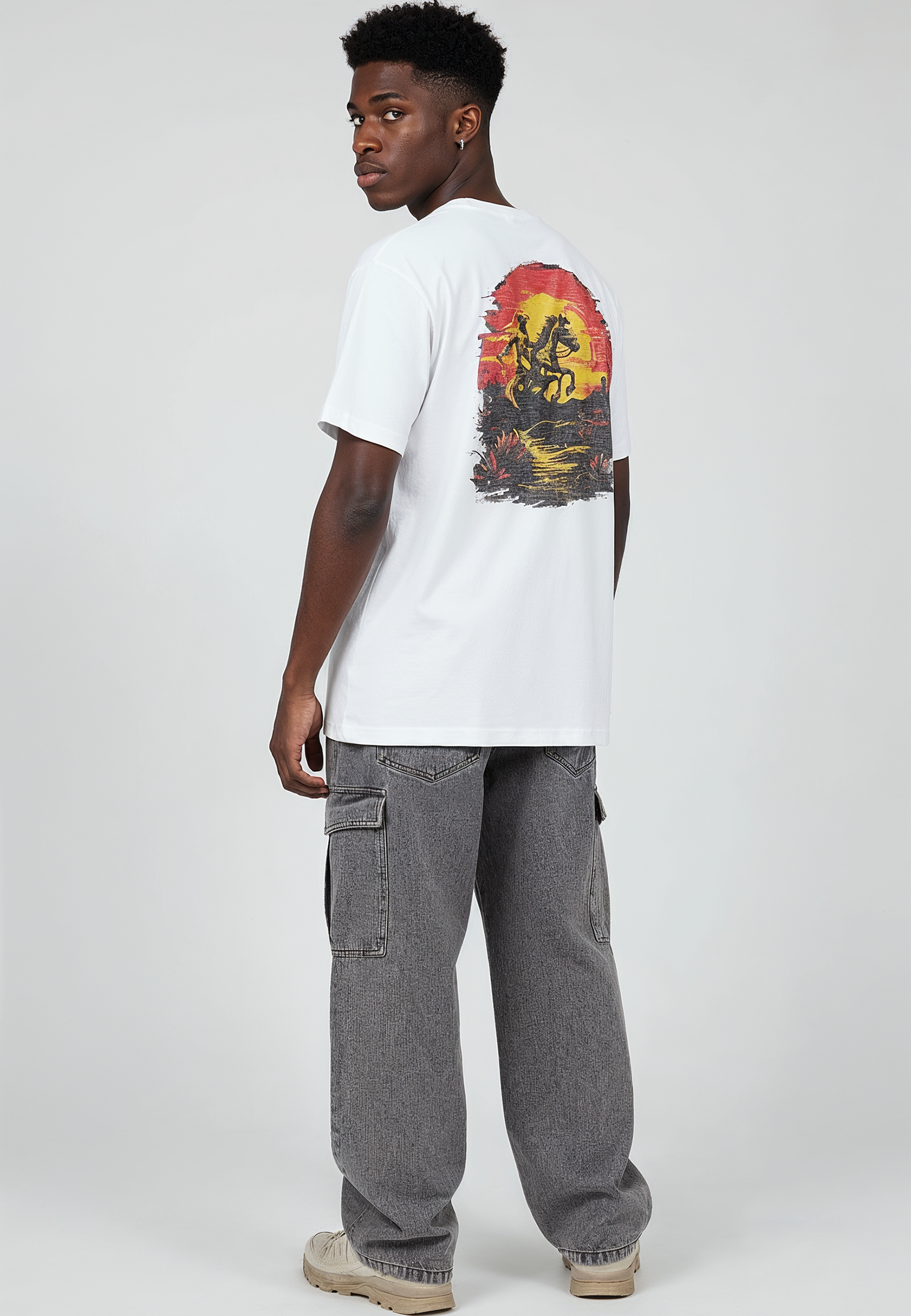 BORN TO RIDE T-SHIRT WHITE