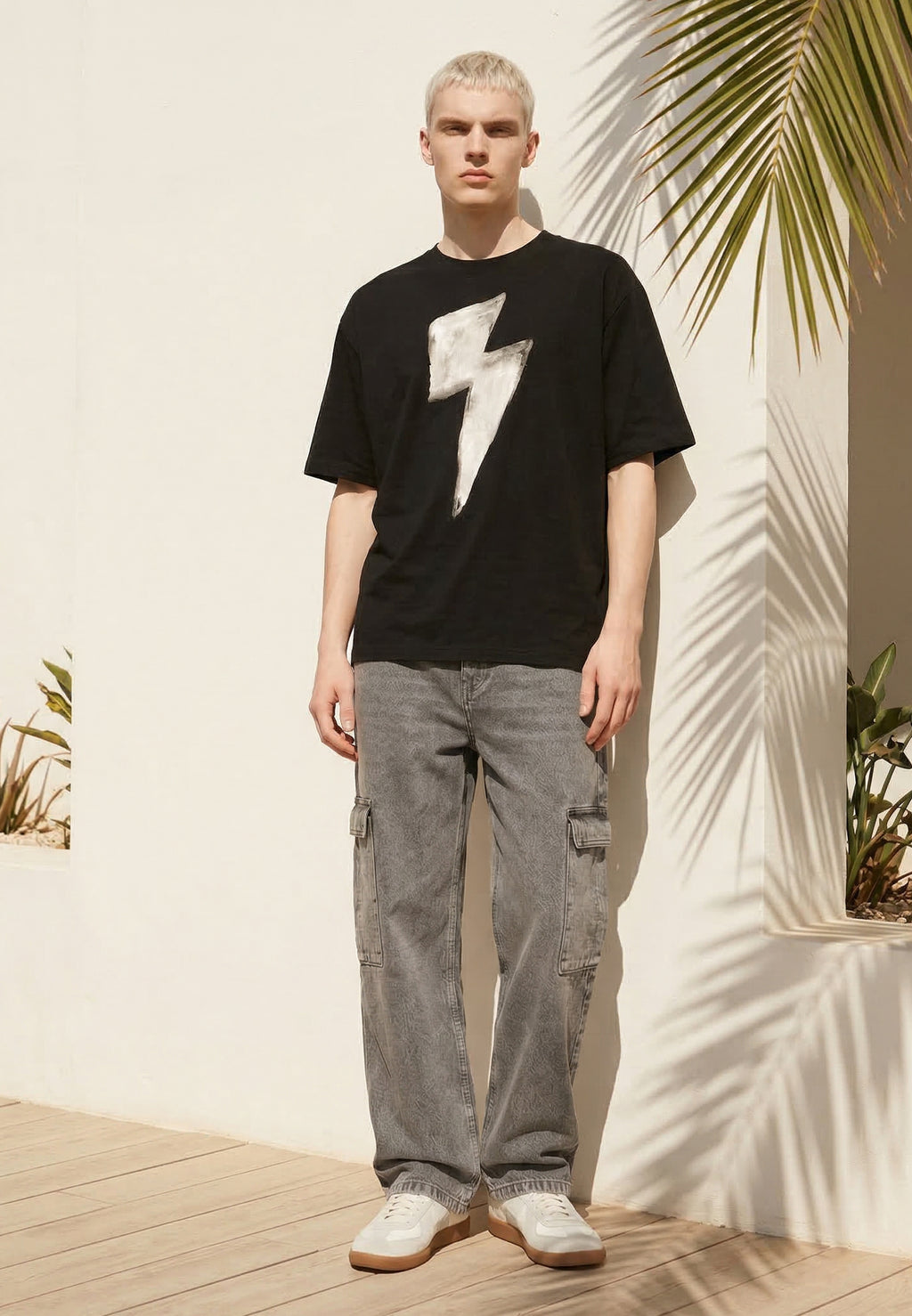 BOLT BOXY T-SHIRT BLACK
