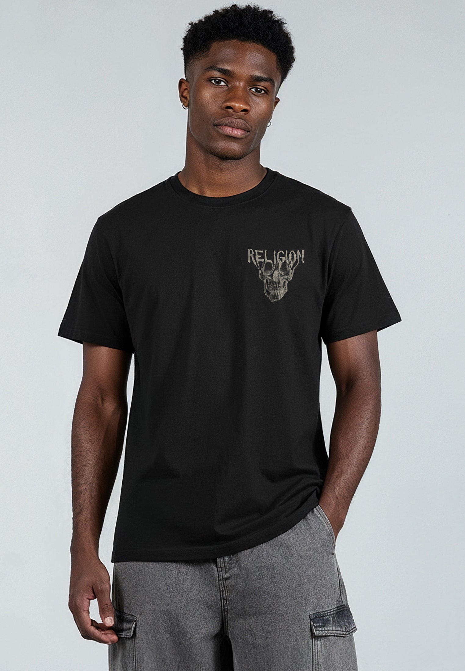 DRIPPING SKULL T-SHIRT BLACK