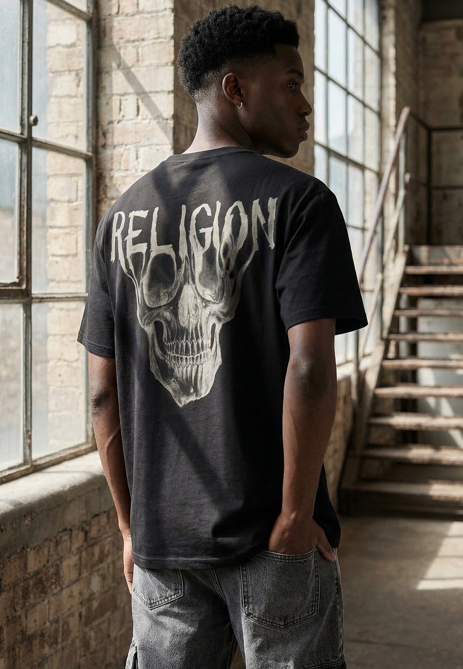 DRIPPING SKULL T-SHIRT BLACK