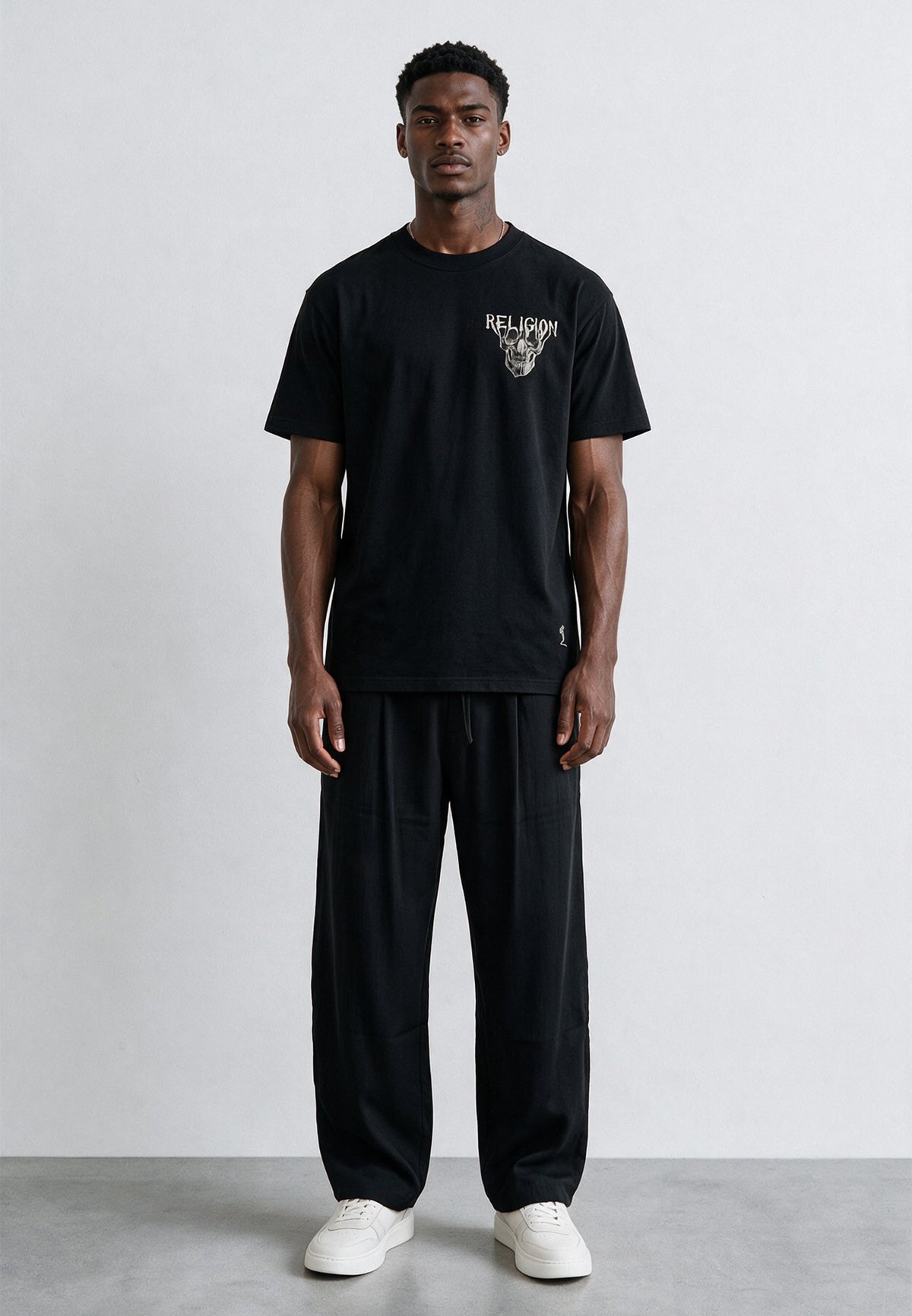 DRIPPING SKULL T-SHIRT BLACK