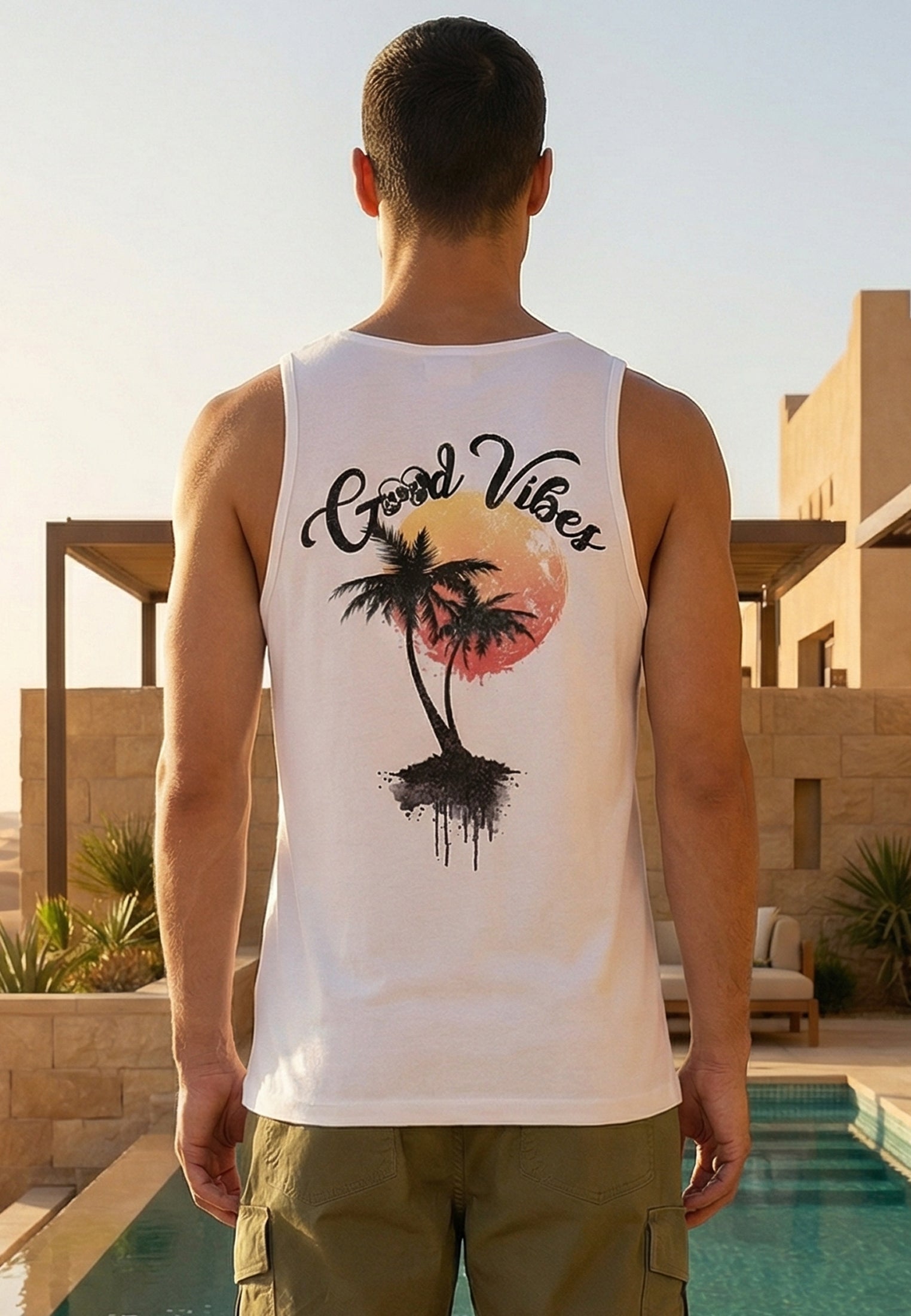 GOOD VIBES VEST WHITE