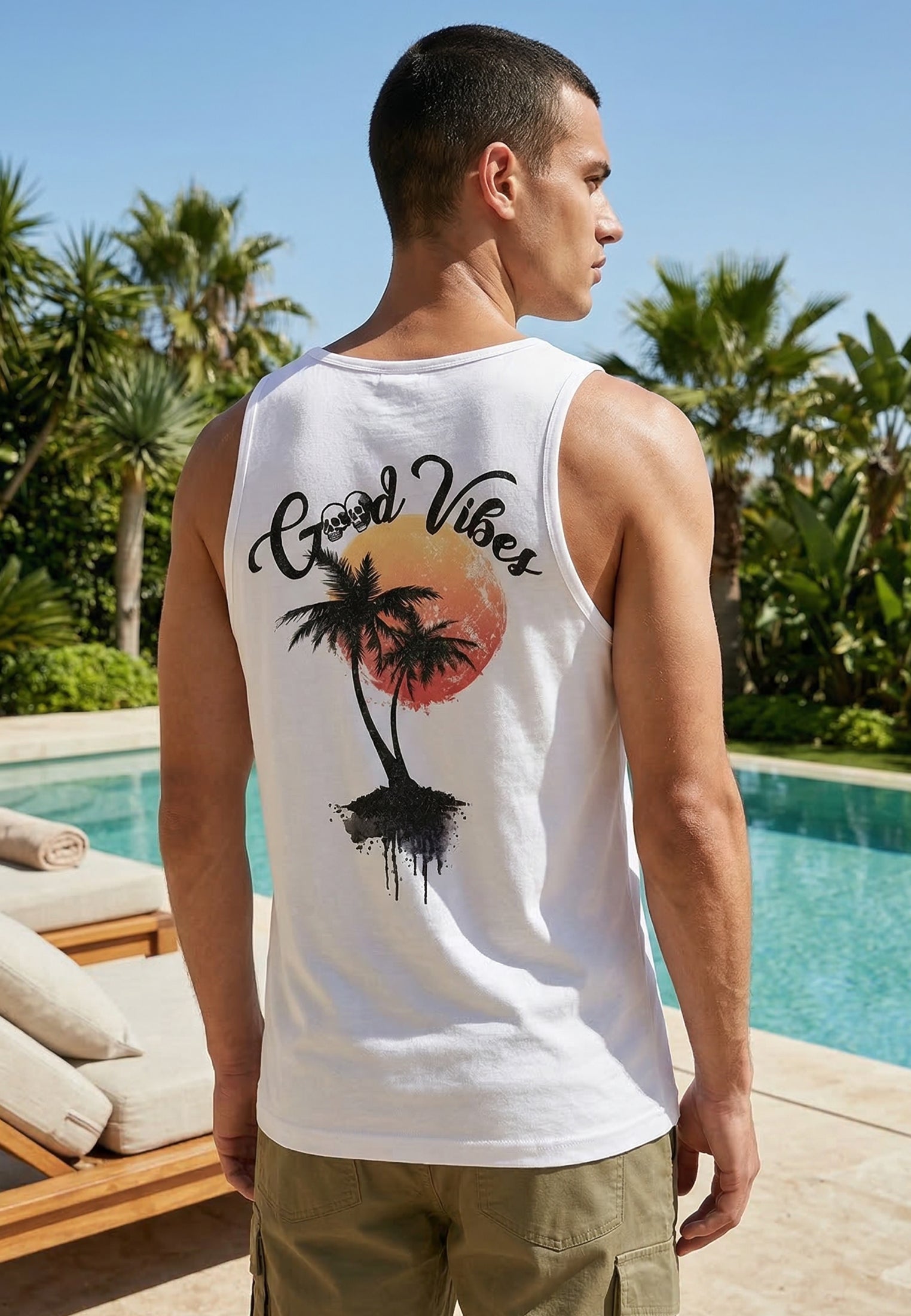 GOOD VIBES VEST WHITE